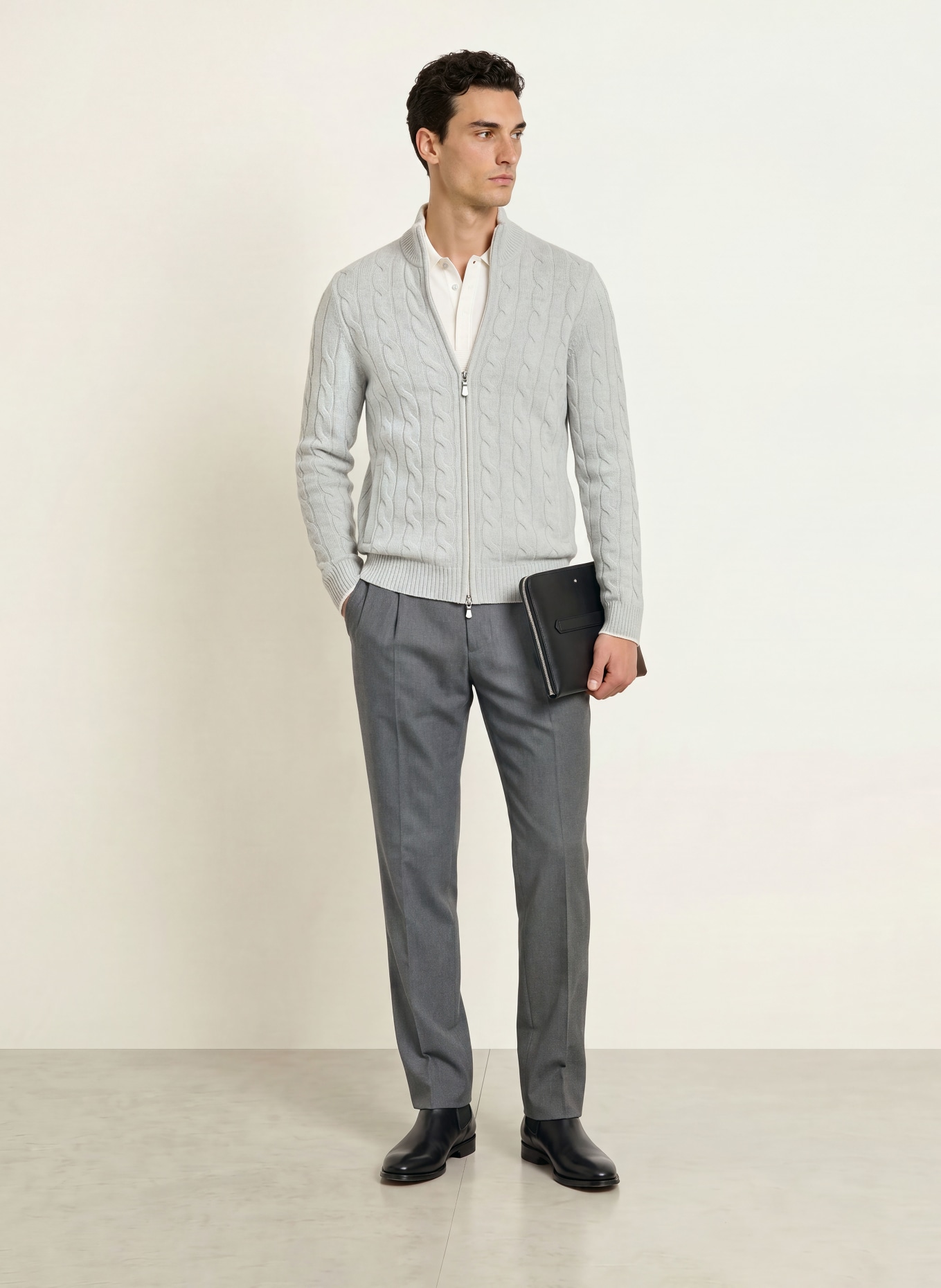 GRAN SASSO Gilet: GRIS CLAIR