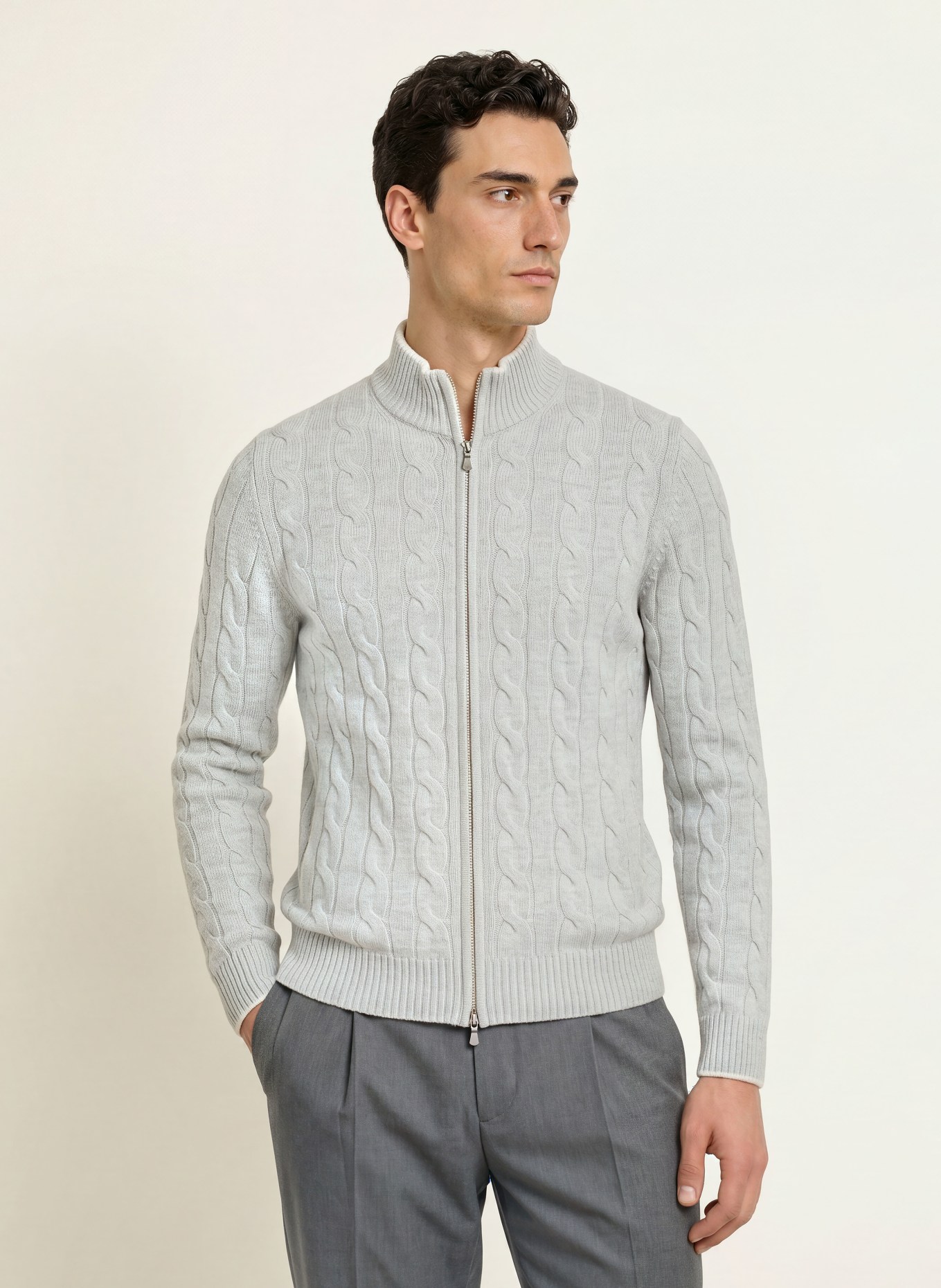 GRAN SASSO Gilet: GRIS CLAIR