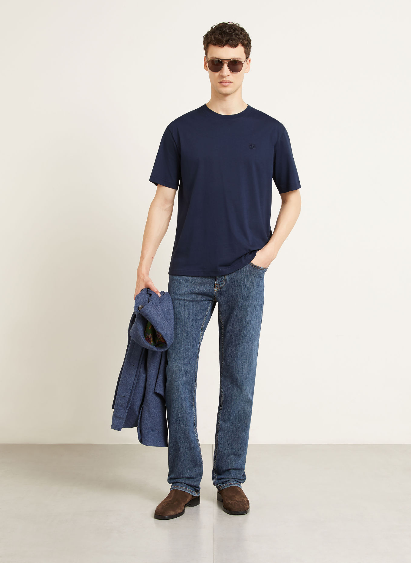 ETRO T-shirt: MÖRKBLÅ