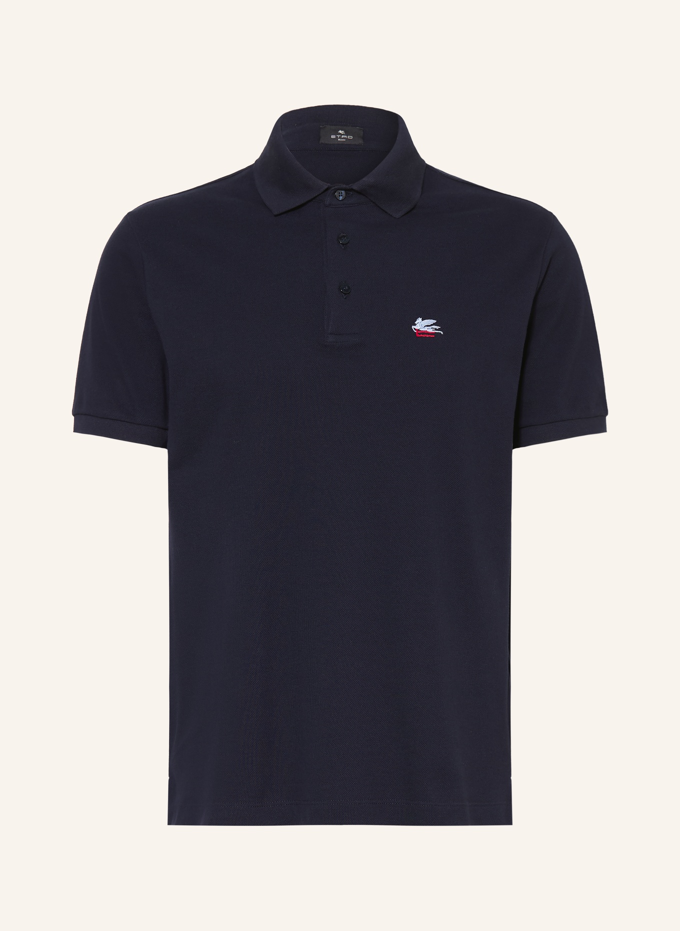 ETRO Piqué polo shirt: DARK BLUE