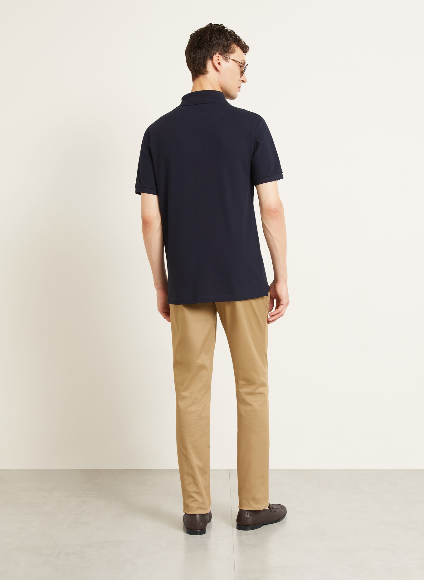 ETRO Piqué polo shirt: DARK BLUE