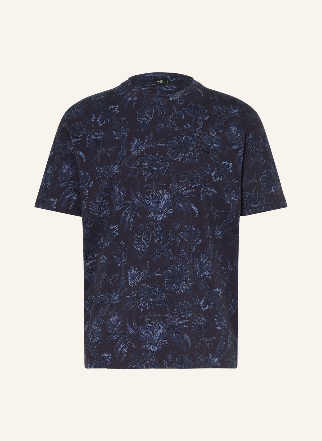 ETRO T-shirt: DONKERBLAUW / LICHTBLAUW
