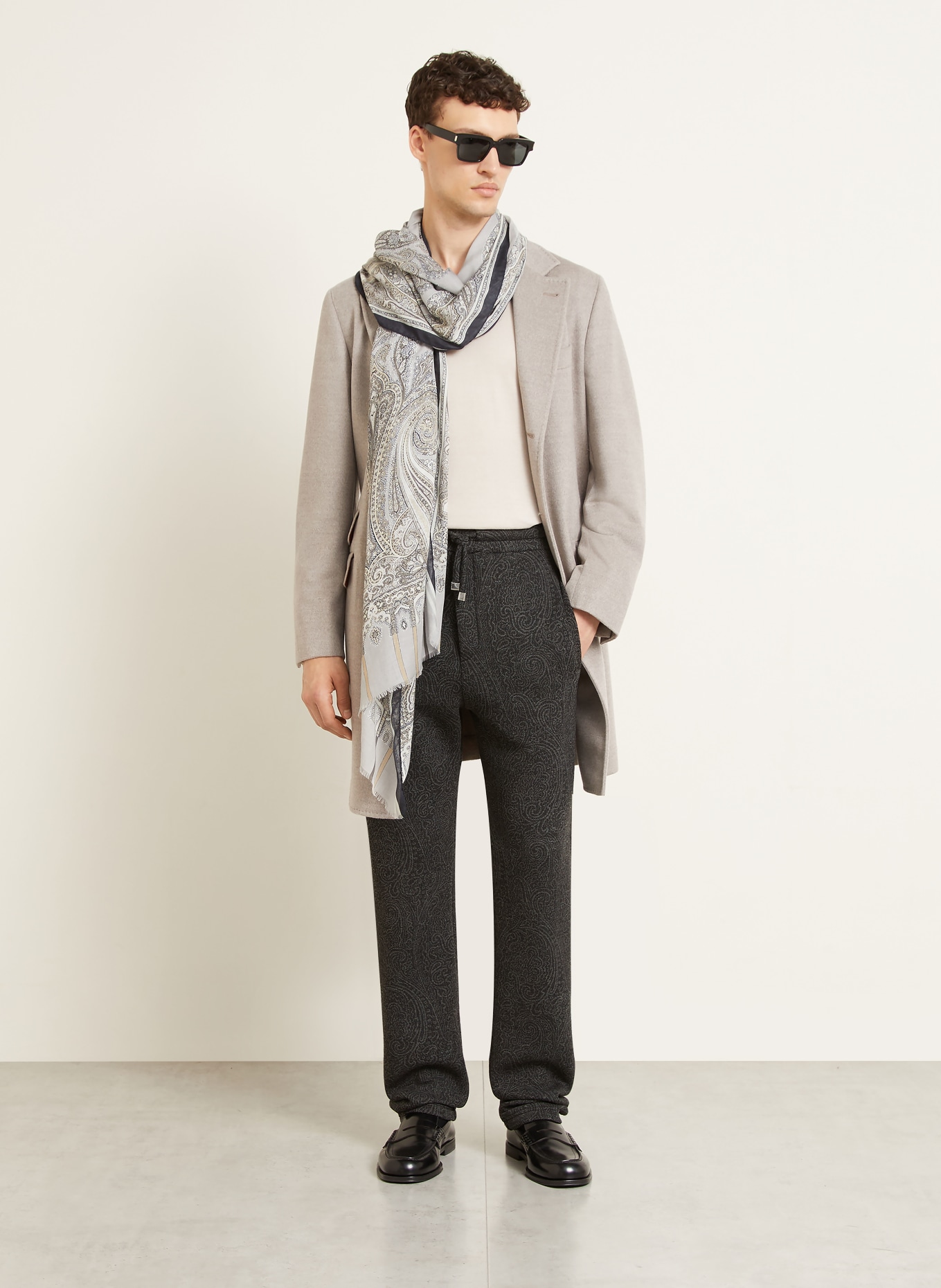 ETRO Sweatpants: DUNKELGRAU / HELLGRAU