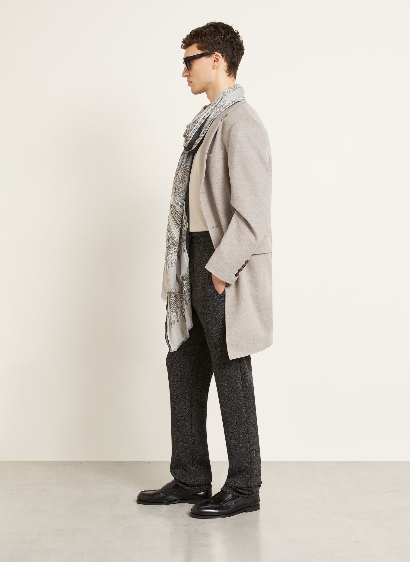 ETRO Sweatpants: DUNKELGRAU / HELLGRAU
