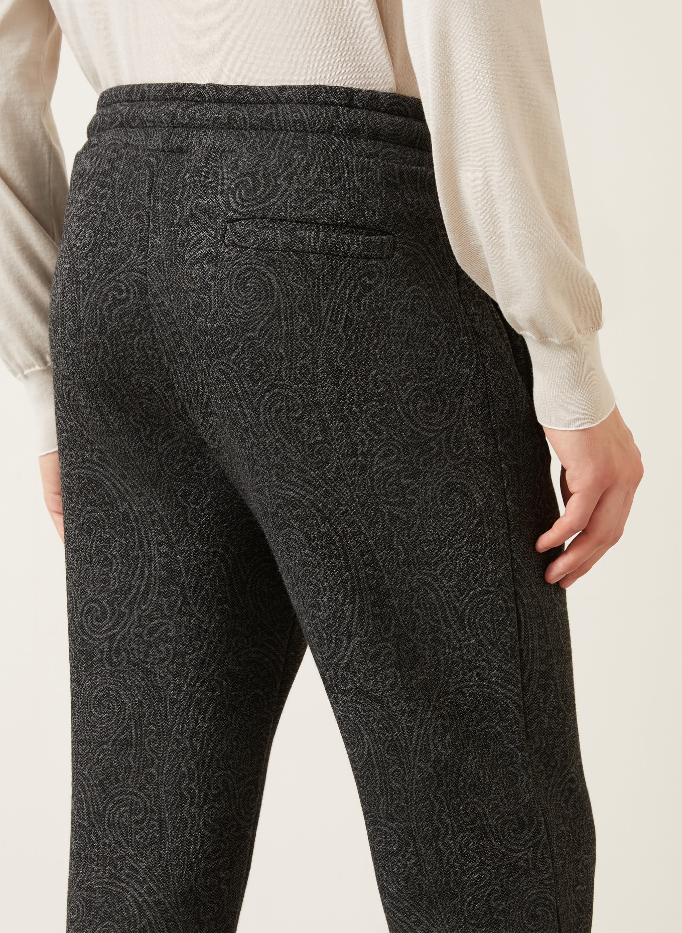 ETRO Sweatpants: DUNKELGRAU / HELLGRAU
