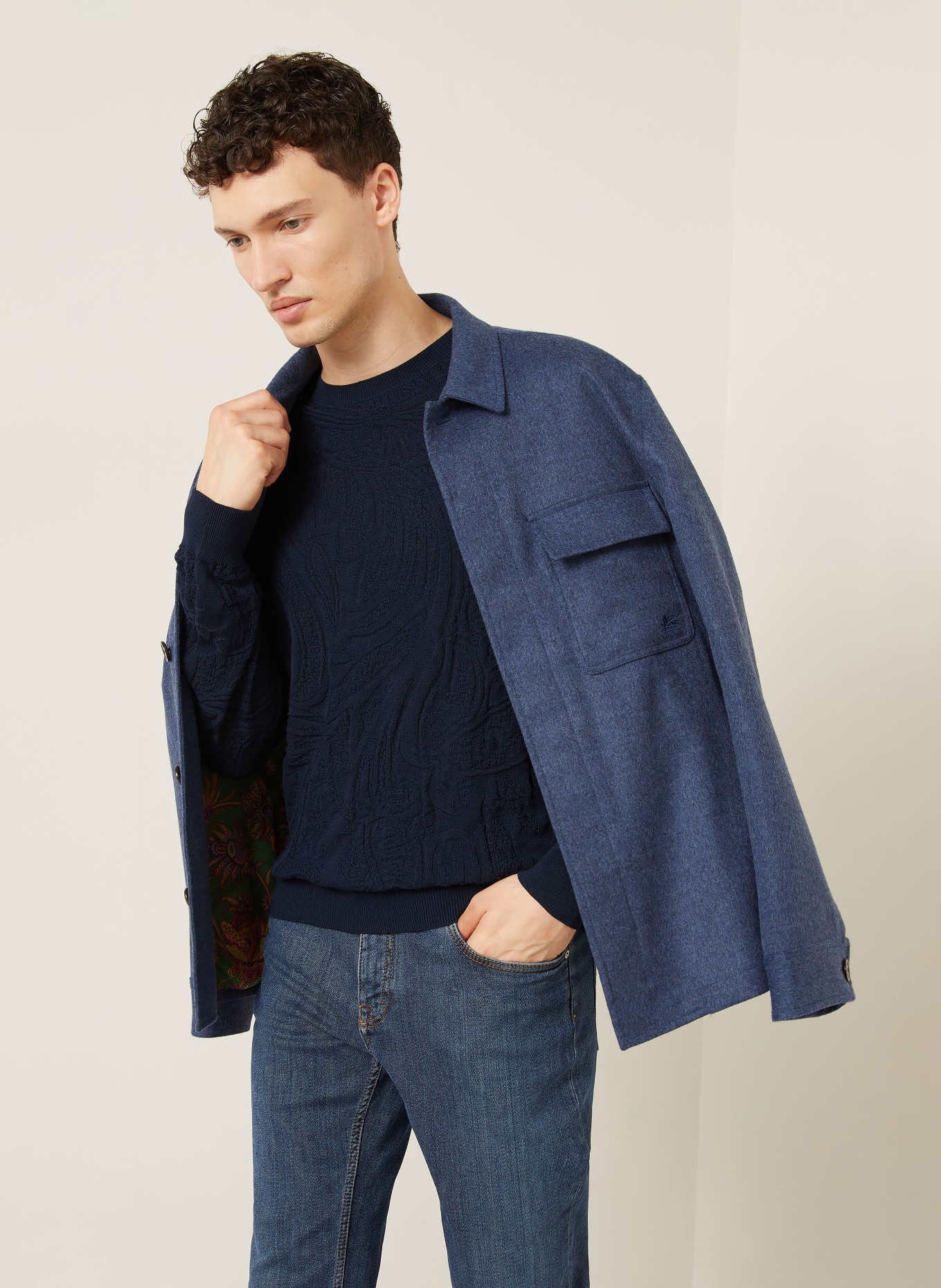 ETRO Pullover: DUNKELBLAU