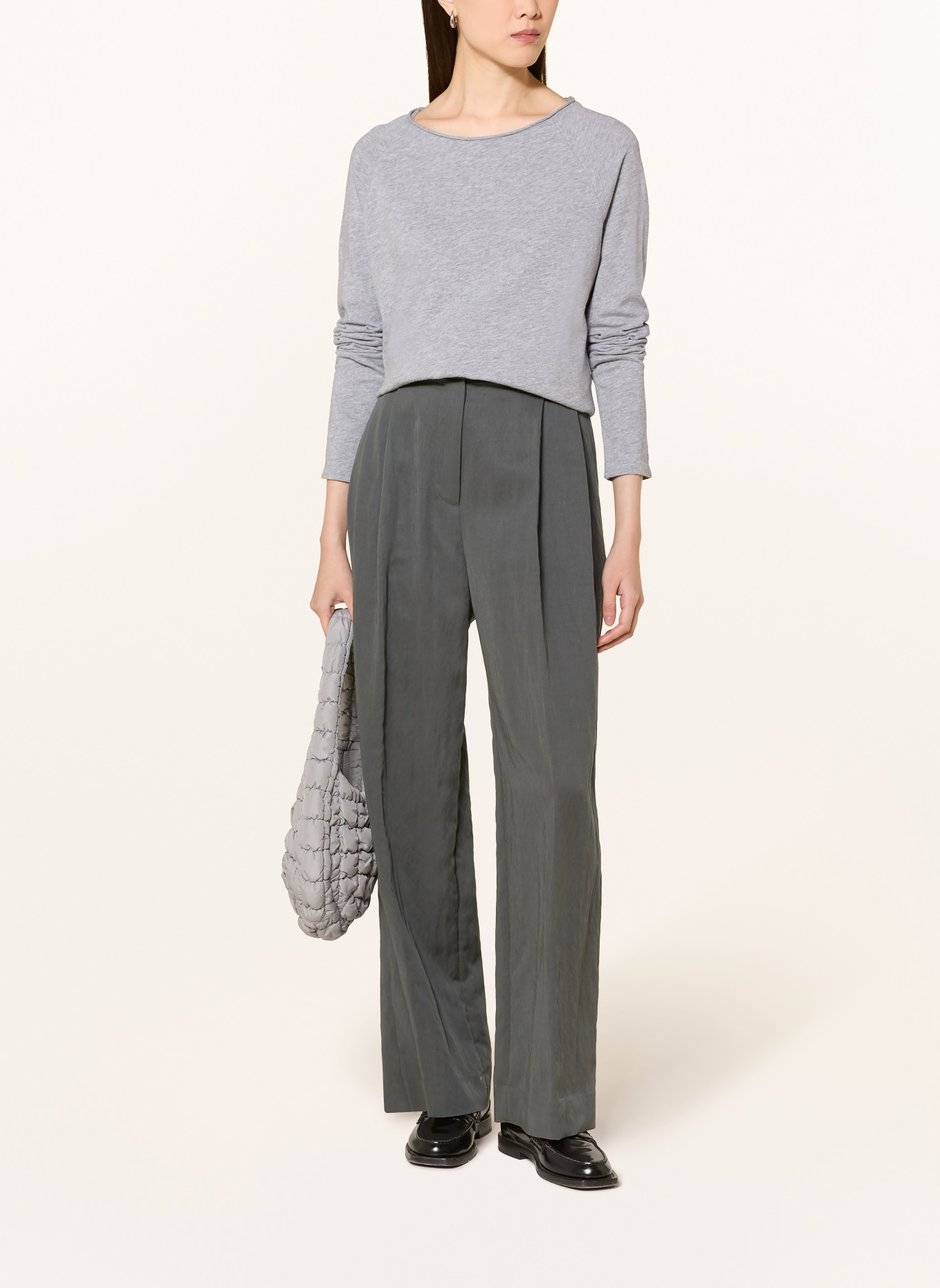 darling harbour Longsleeve: GREY MELANGE