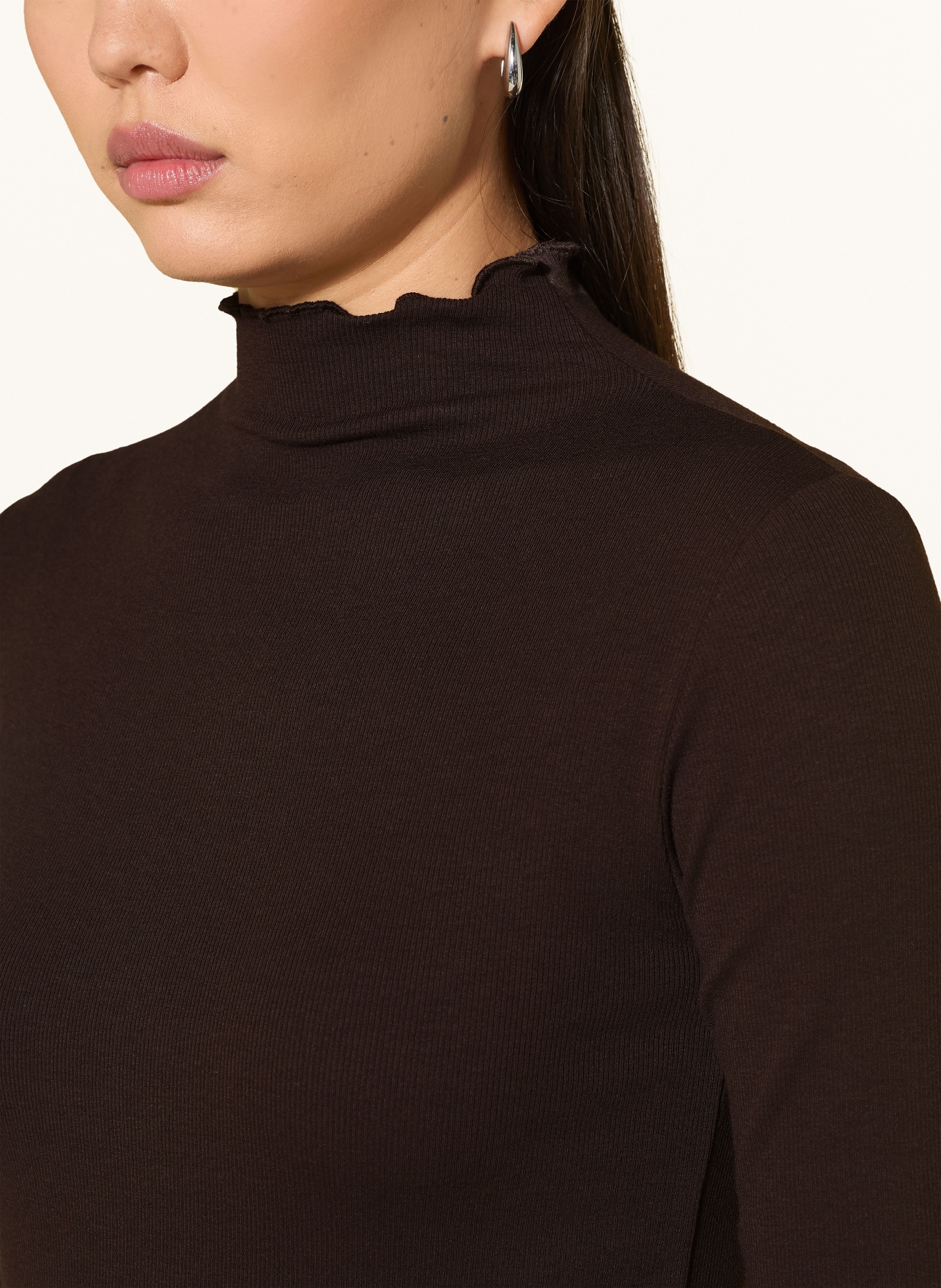 darling harbour Longsleeve: DARK BROWN