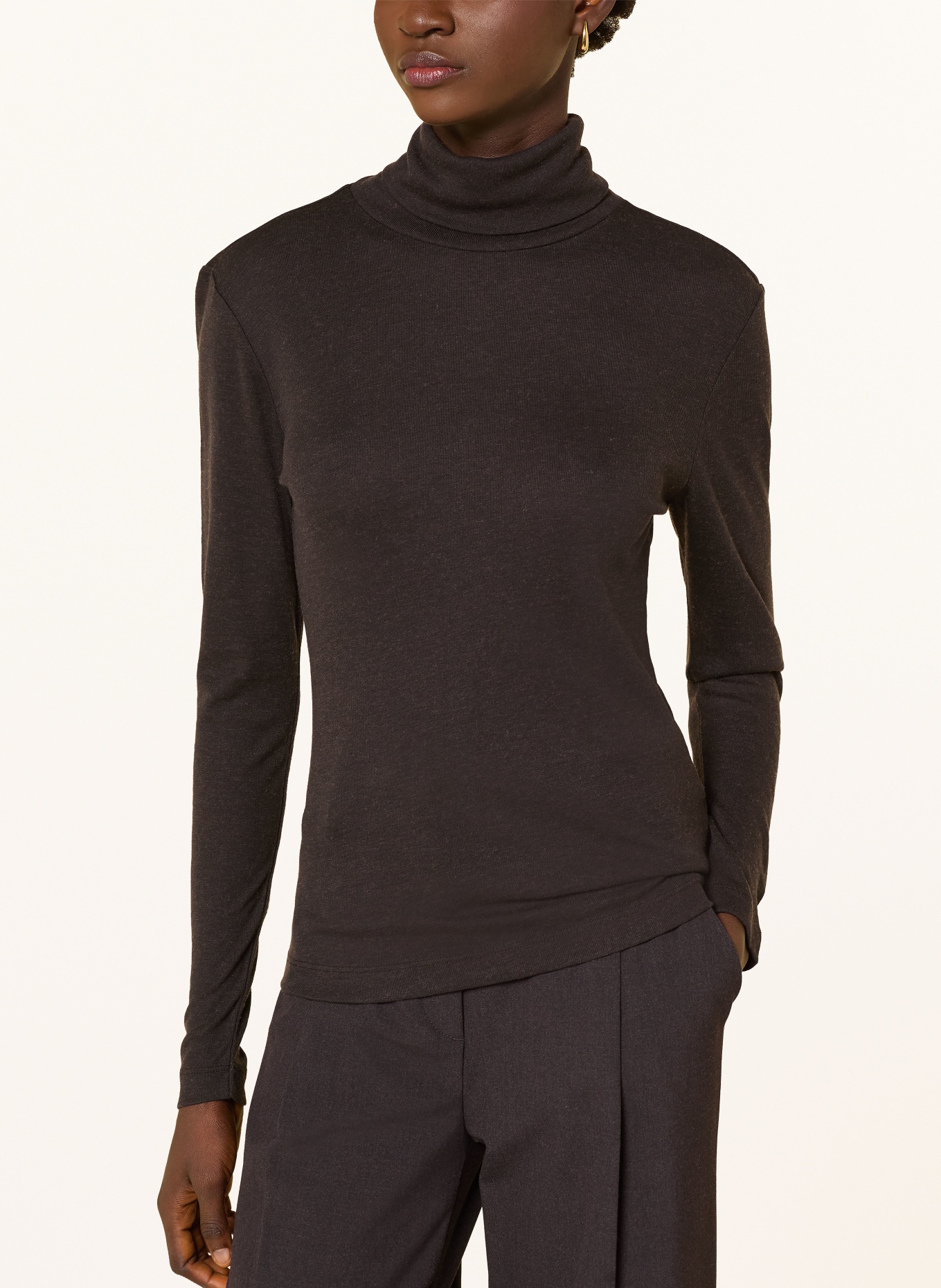 darling harbour Rollkragenshirt: DARK BROWN