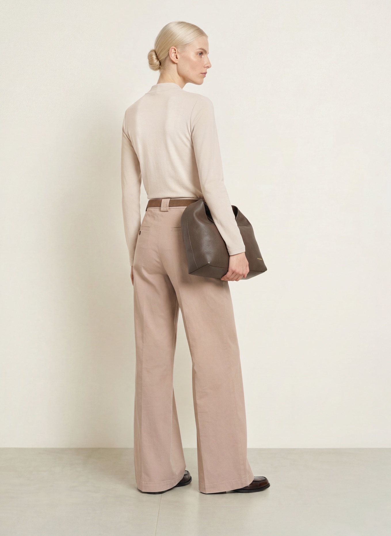 efixelle Long-sleeve shirt: BEIGE