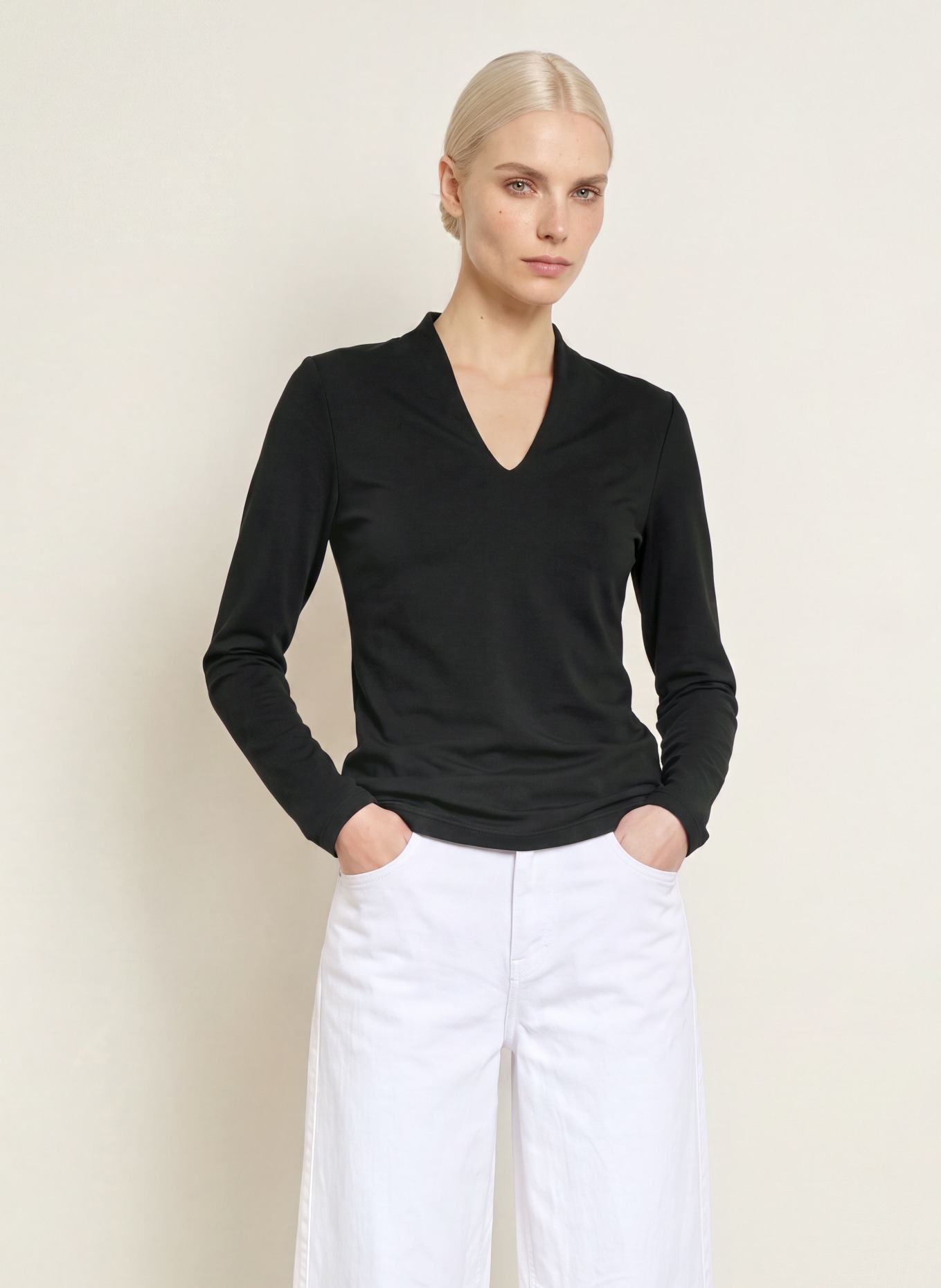 efixelle Long-sleeve shirt: BLACK