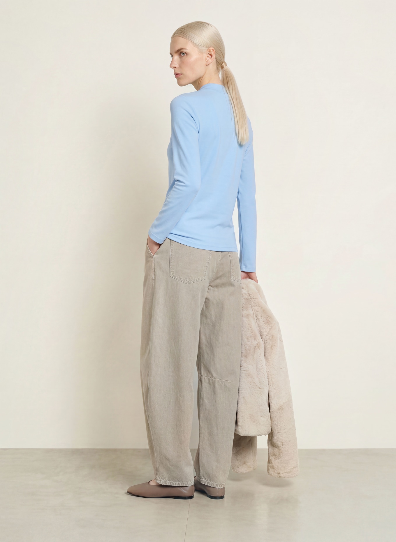 efixelle Longsleeve: HELLBLAU