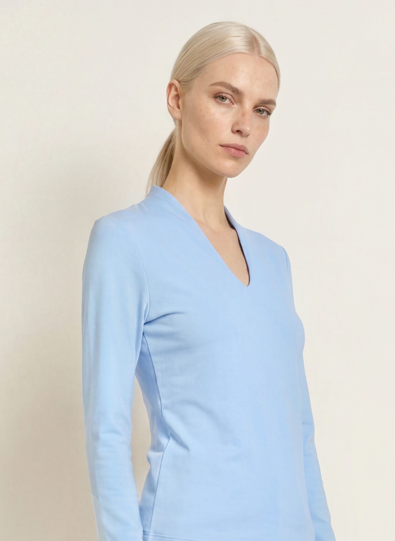 efixelle Longsleeve: HELLBLAU