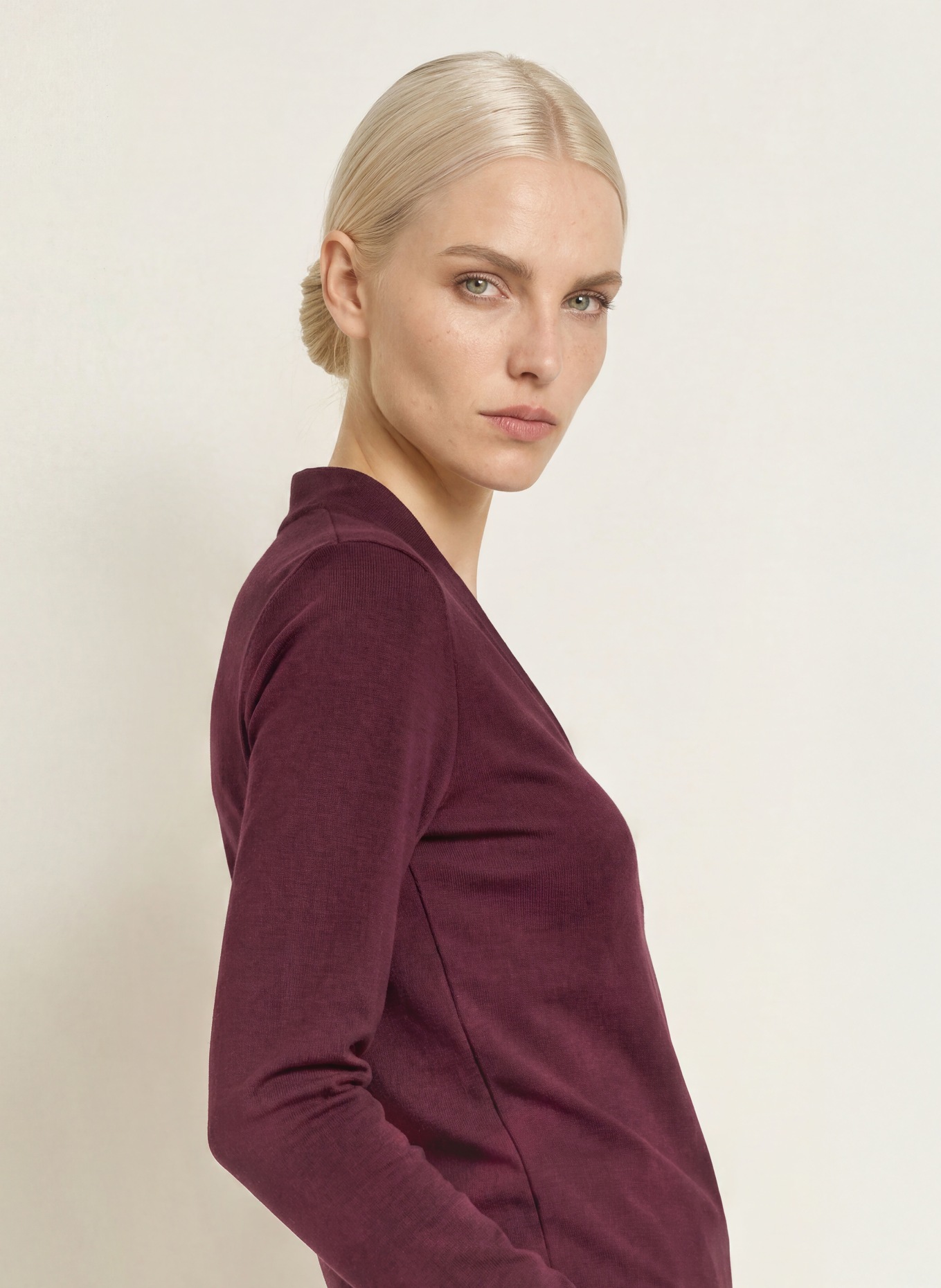 efixelle Longsleeve: DUNKELROT