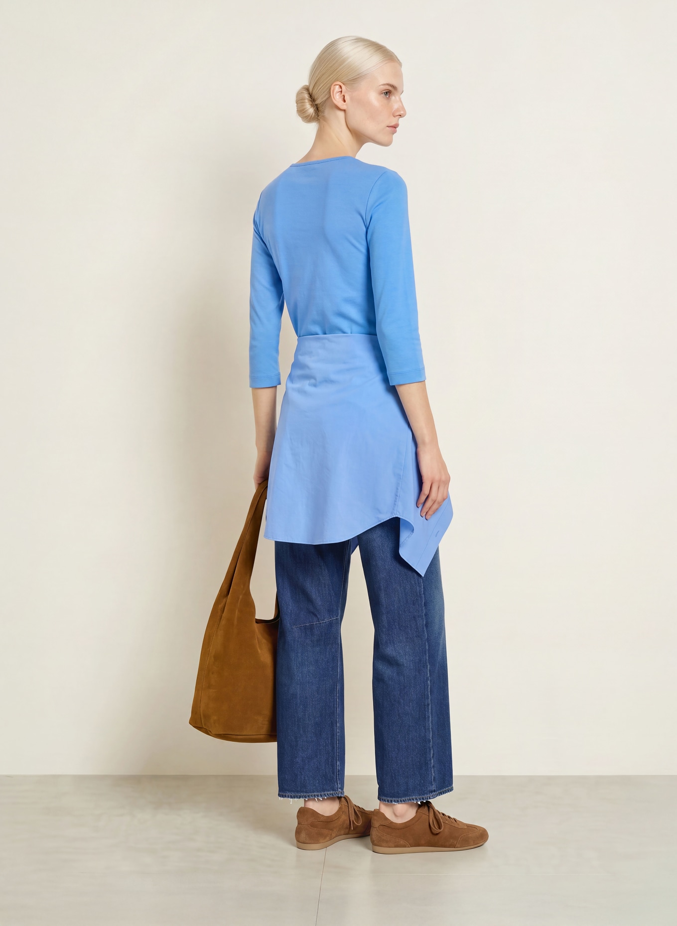 efixelle Shirt met 3/4-mouwen: BLAUW