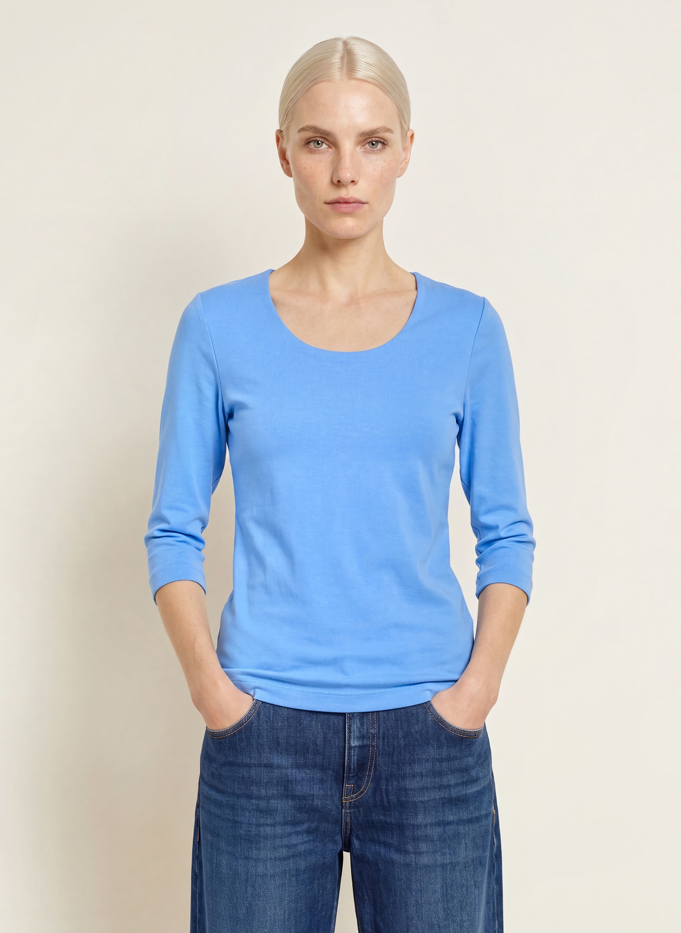 efixelle Shirt met 3/4-mouwen: BLAUW