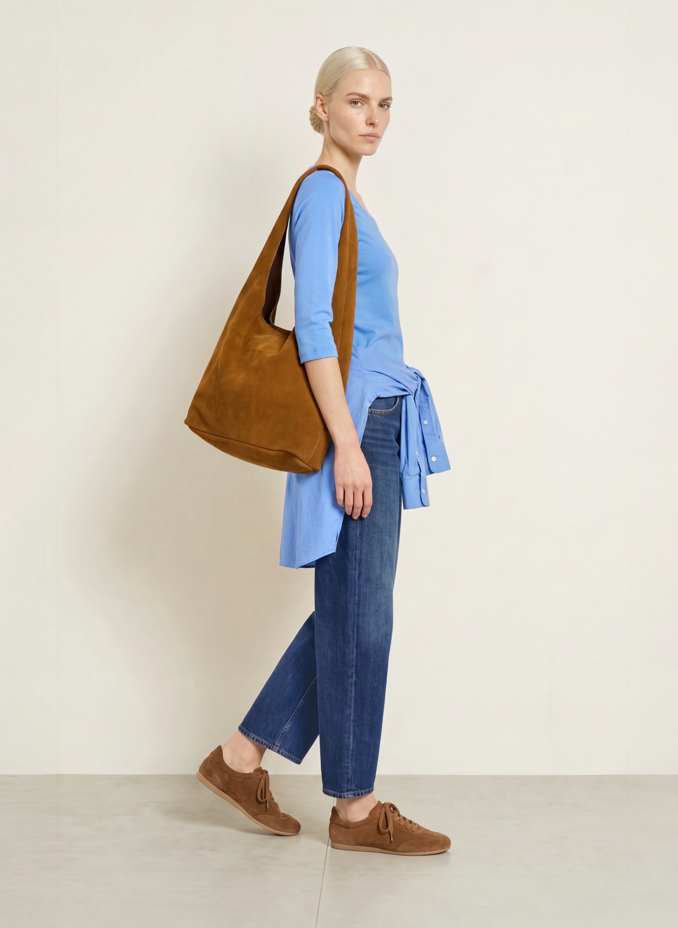 efixelle Shirt met 3/4-mouwen: BLAUW