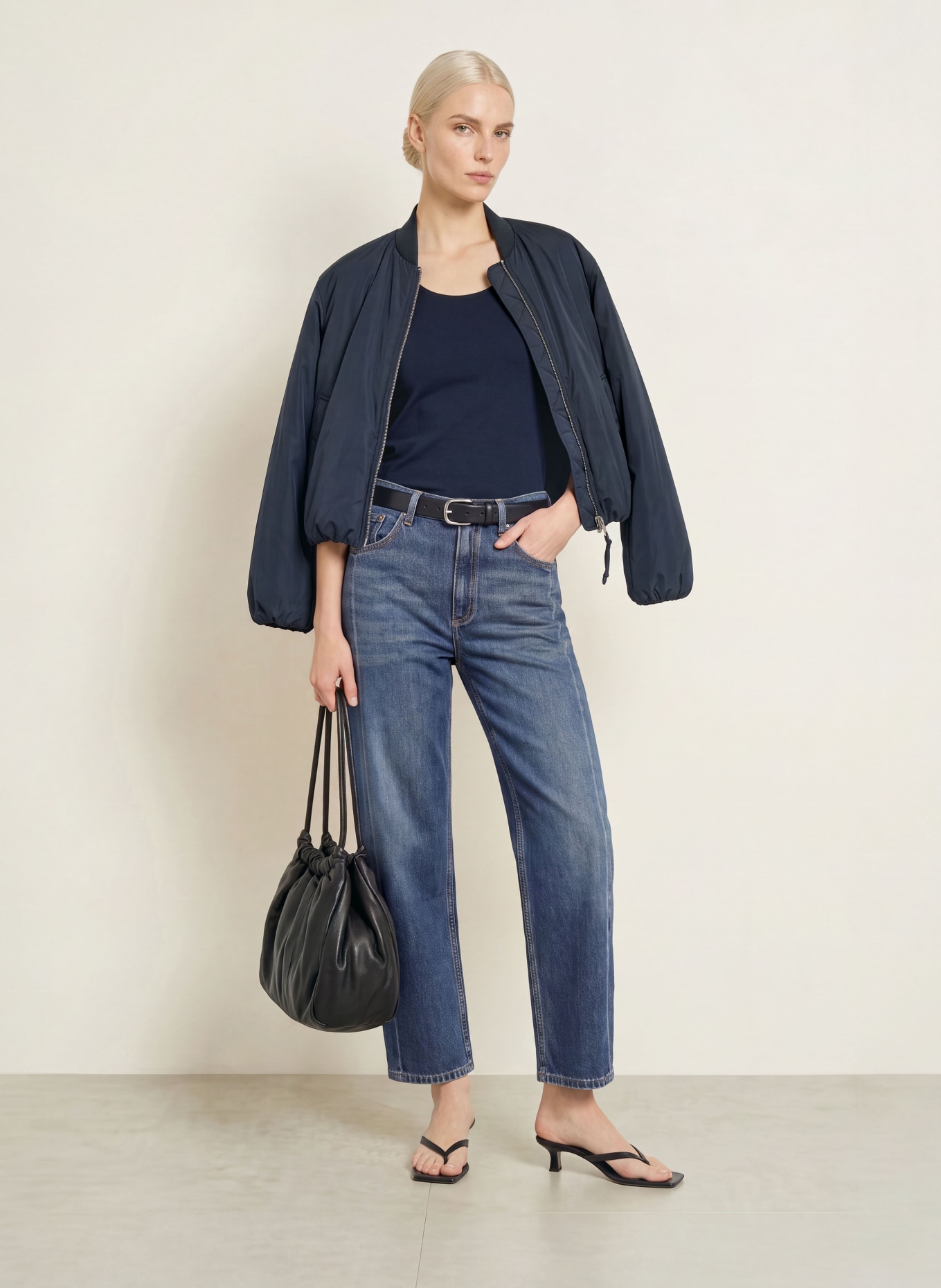 efixelle Shirt mit 3/4-Arm: DUNKELBLAU