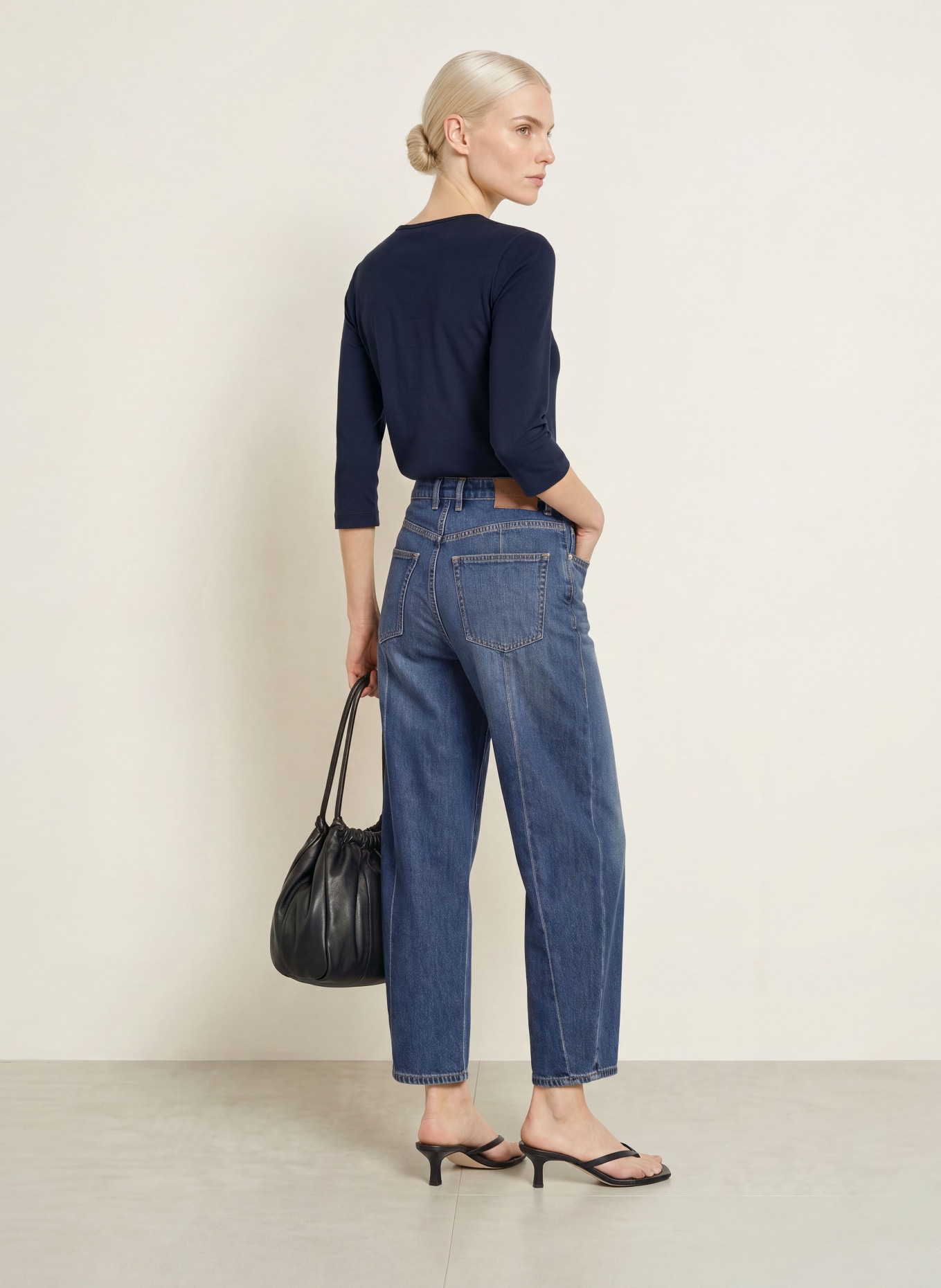 efixelle Shirt mit 3/4-Arm: DUNKELBLAU
