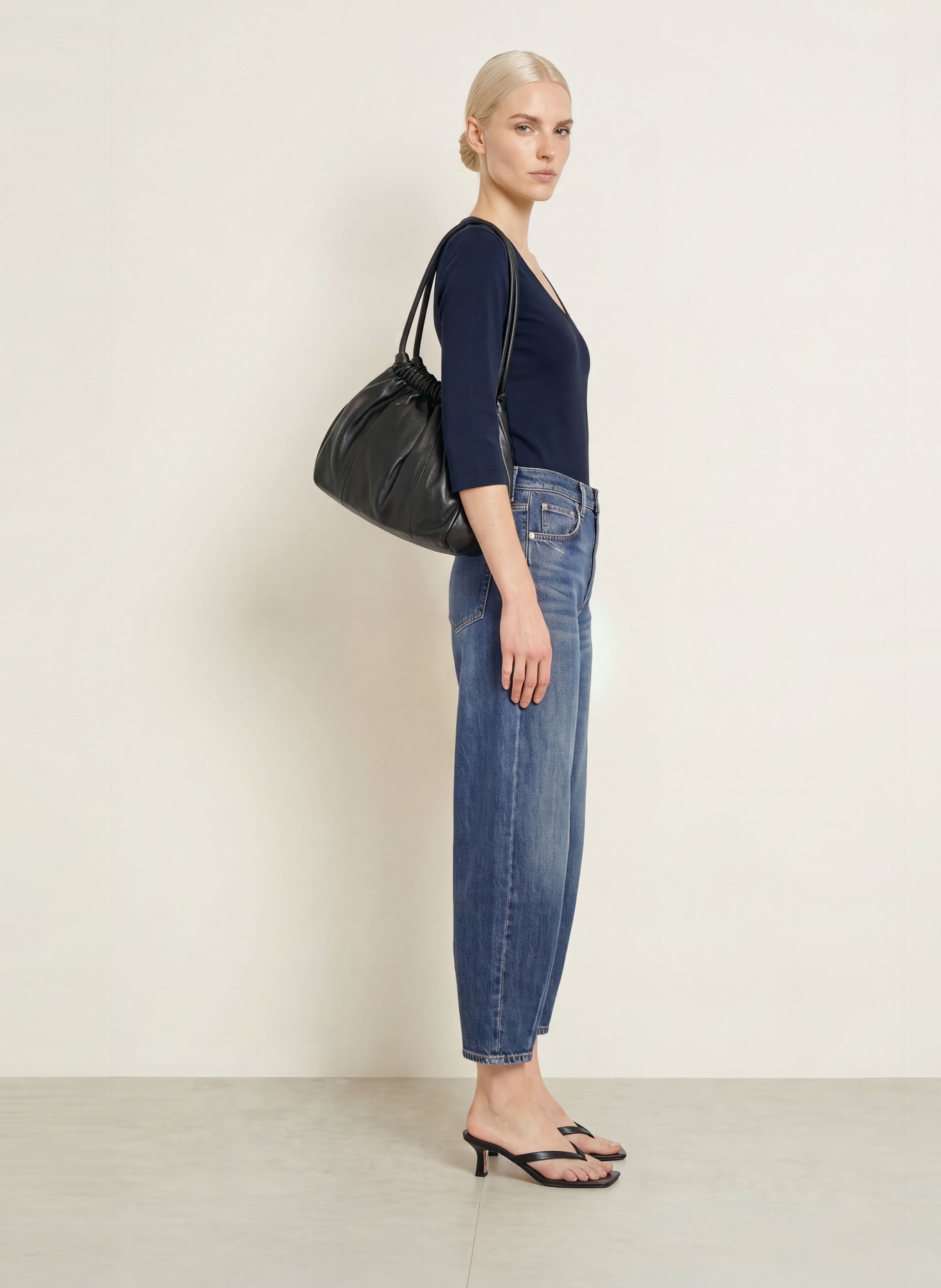 efixelle Shirt mit 3/4-Arm: DUNKELBLAU