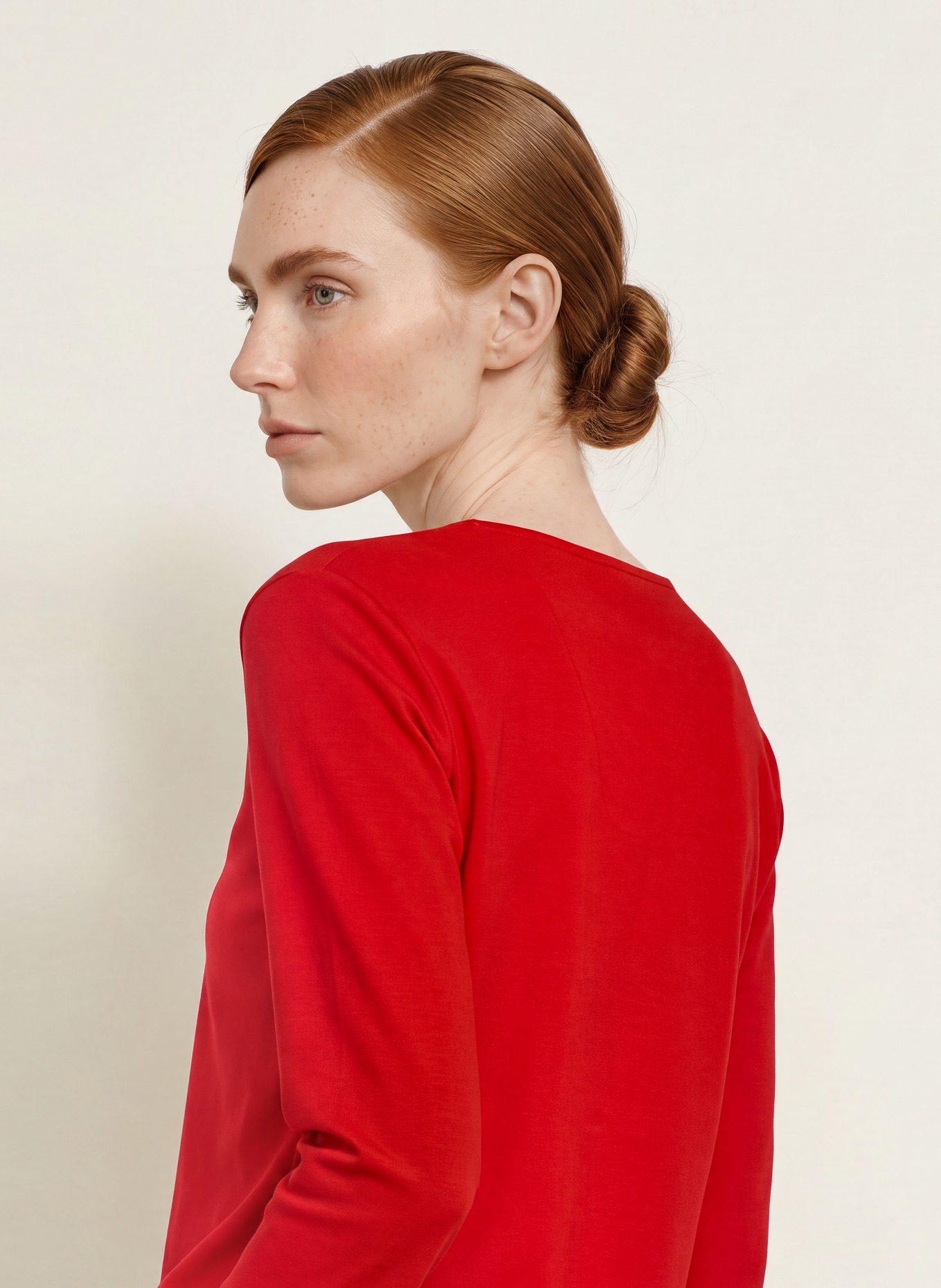 efixelle Haut à manches 3/4: ROUGE