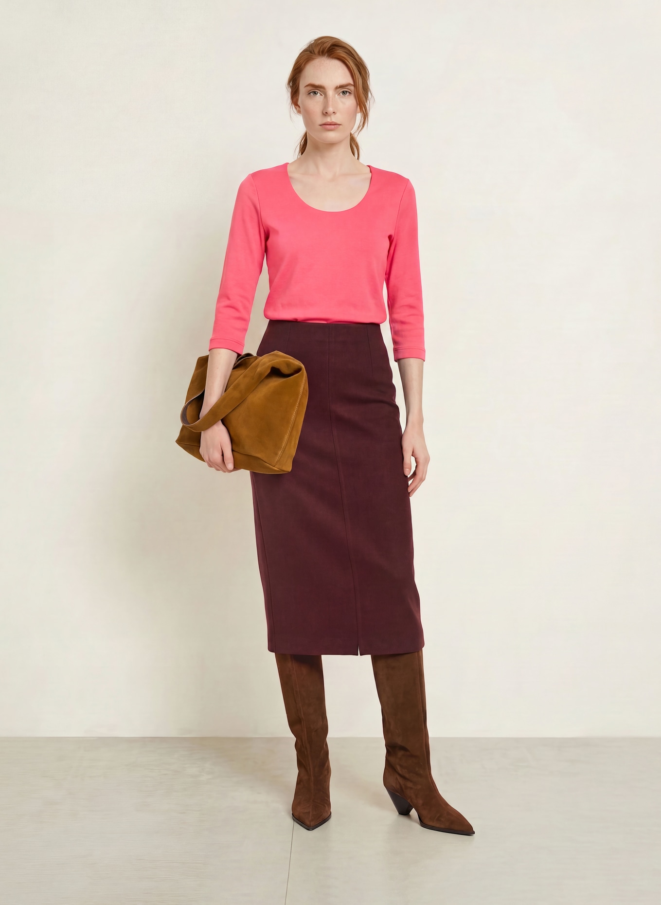 efixelle Shirt mit 3/4-Arm: PINK