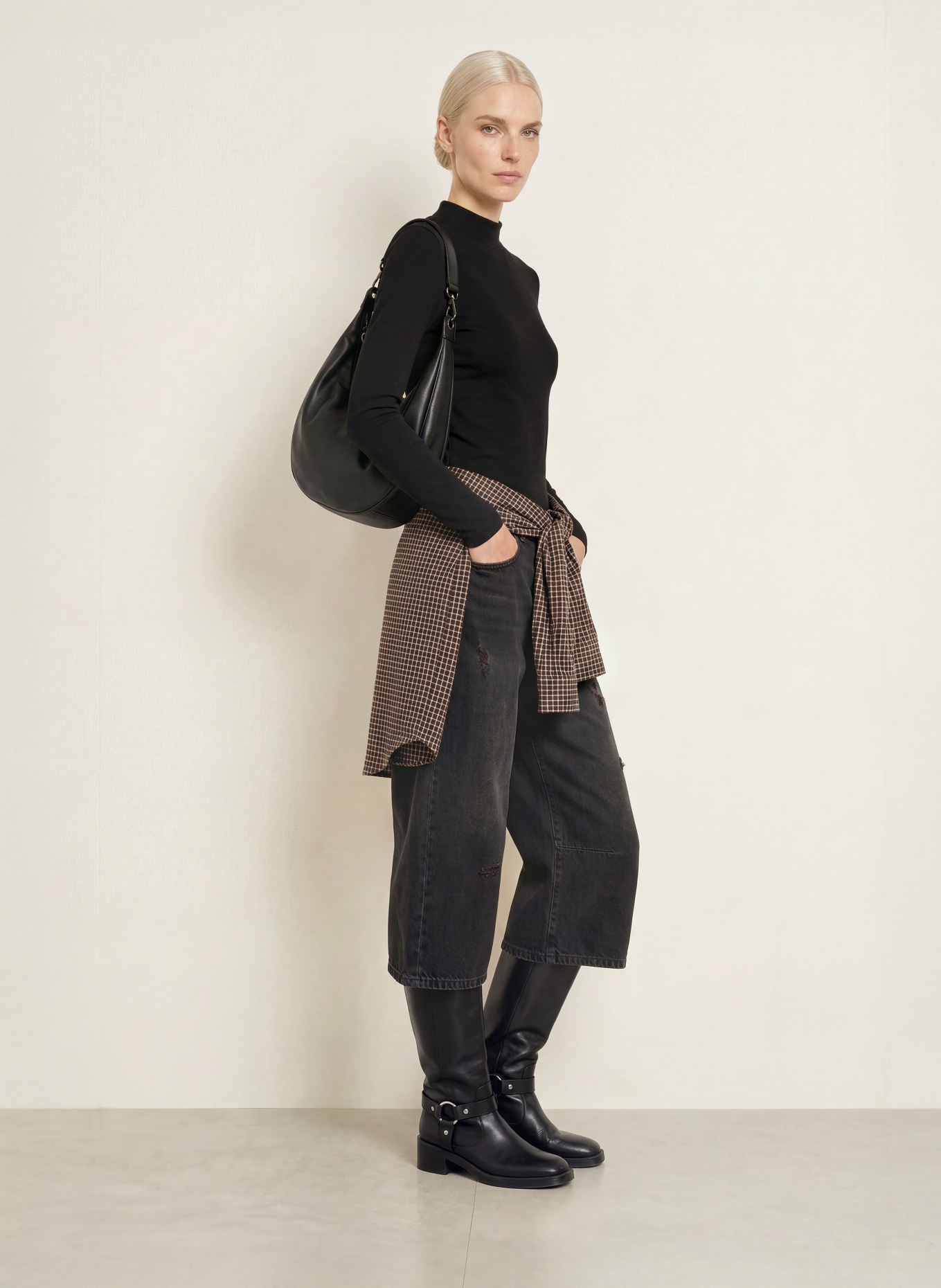 efixelle Longsleeve: SCHWARZ