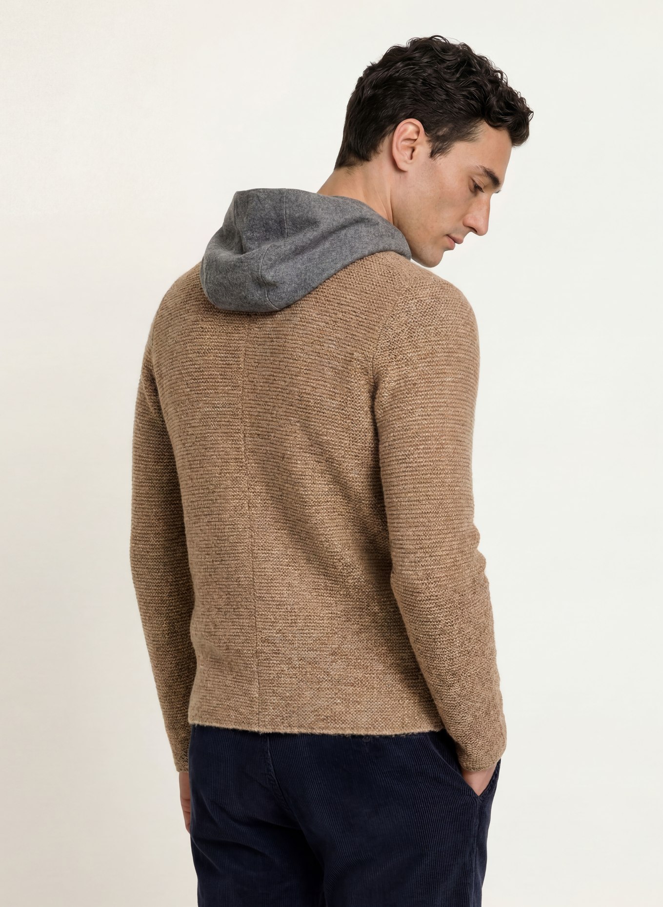 Grasegger Vest: TAUPE / DONKERGRIJS