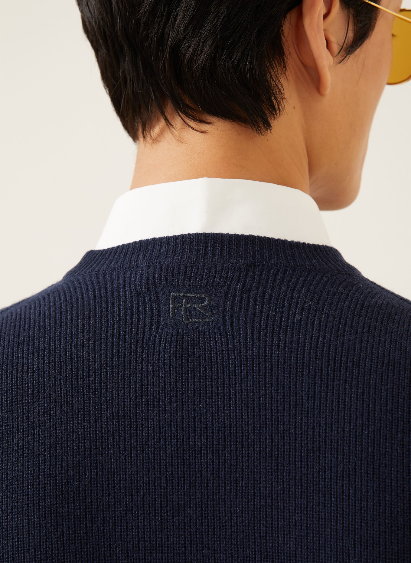 RALPH LAUREN PURPLE LABEL Cashmere-Pullover: DUNKELBLAU