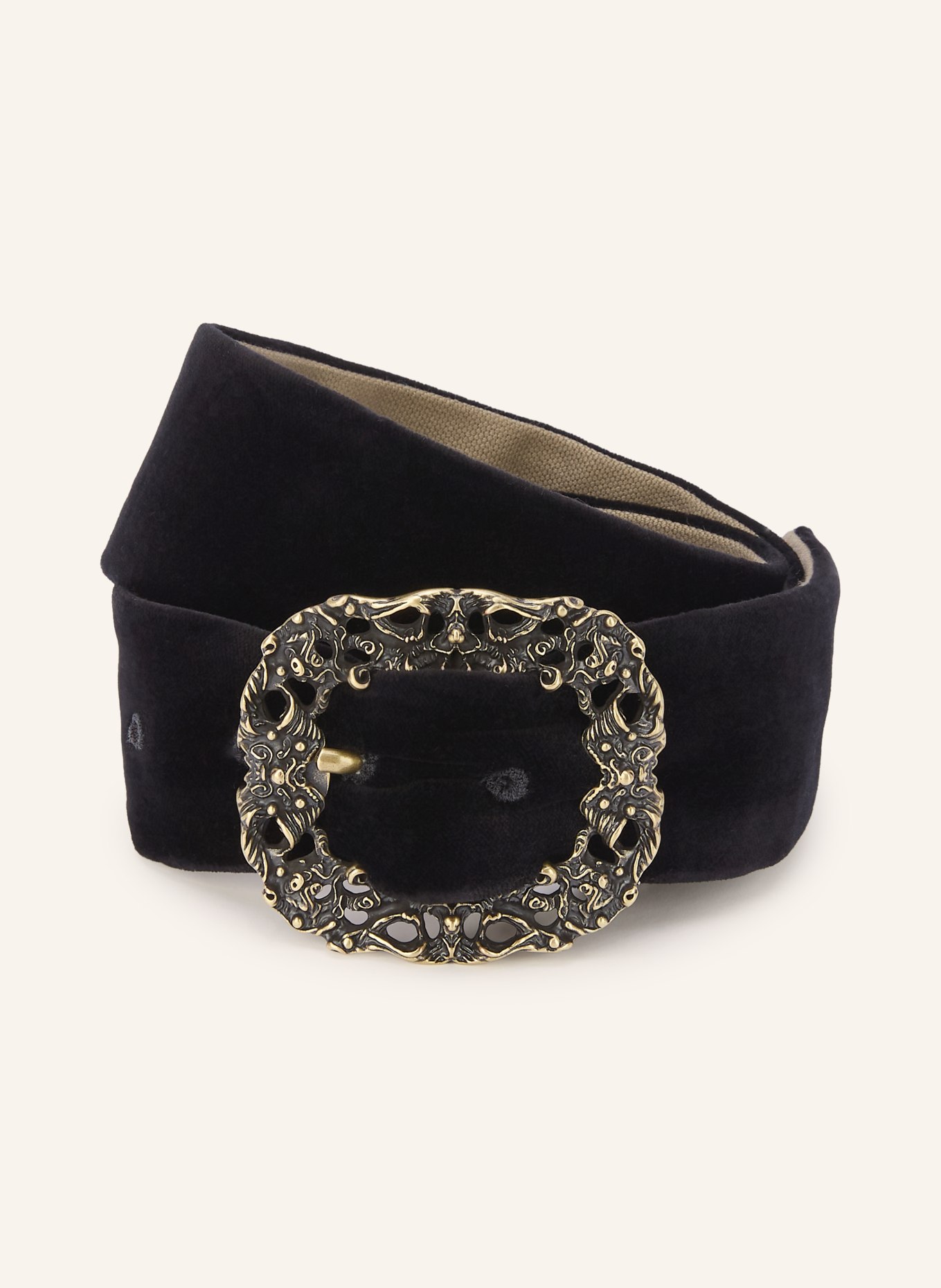Gottseidank GUSTI Velvet Belt: BLACK / GOLD