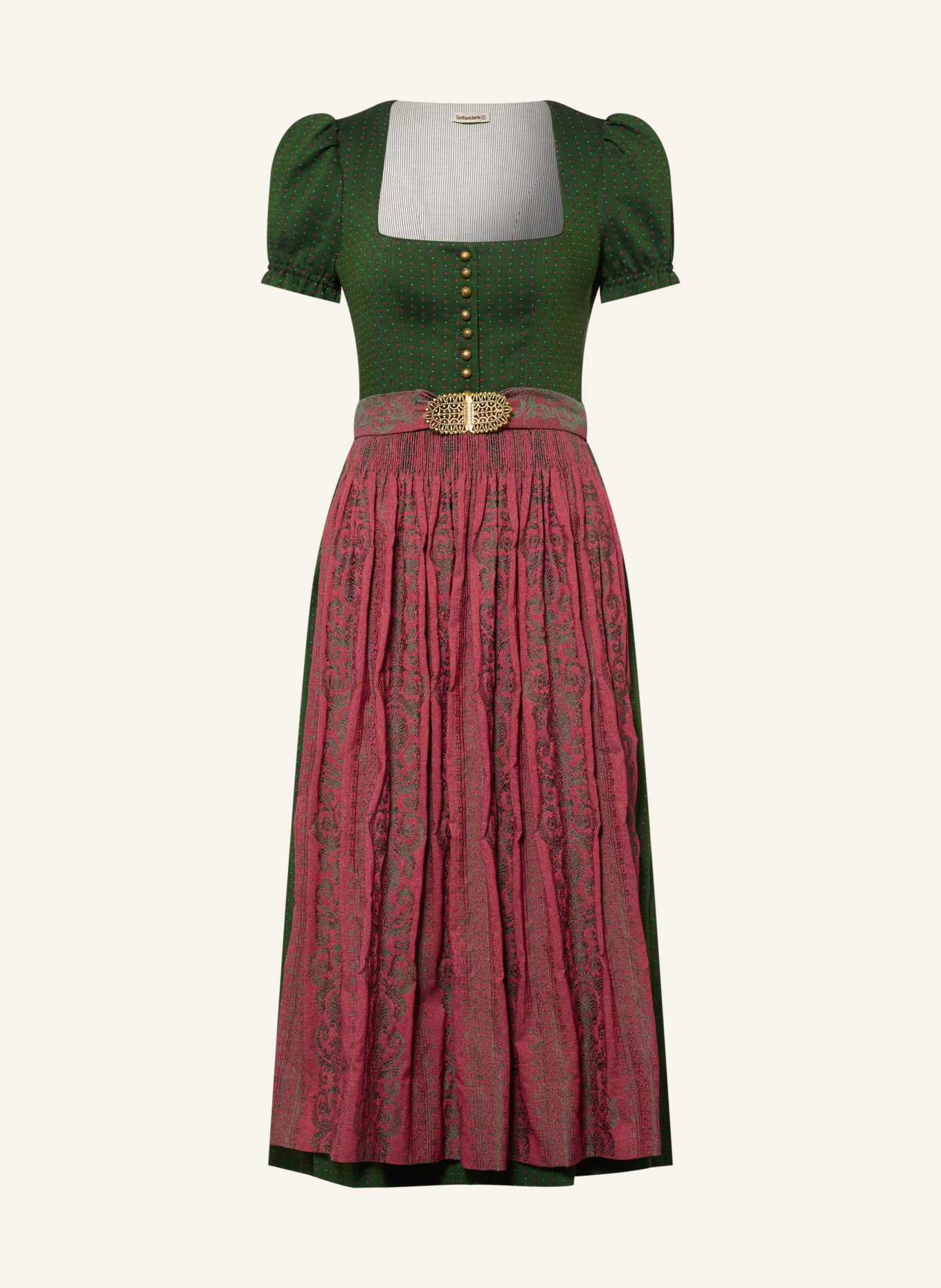 Gottseidank Dirndl ELODIE: GRÜN / FUCHSIA