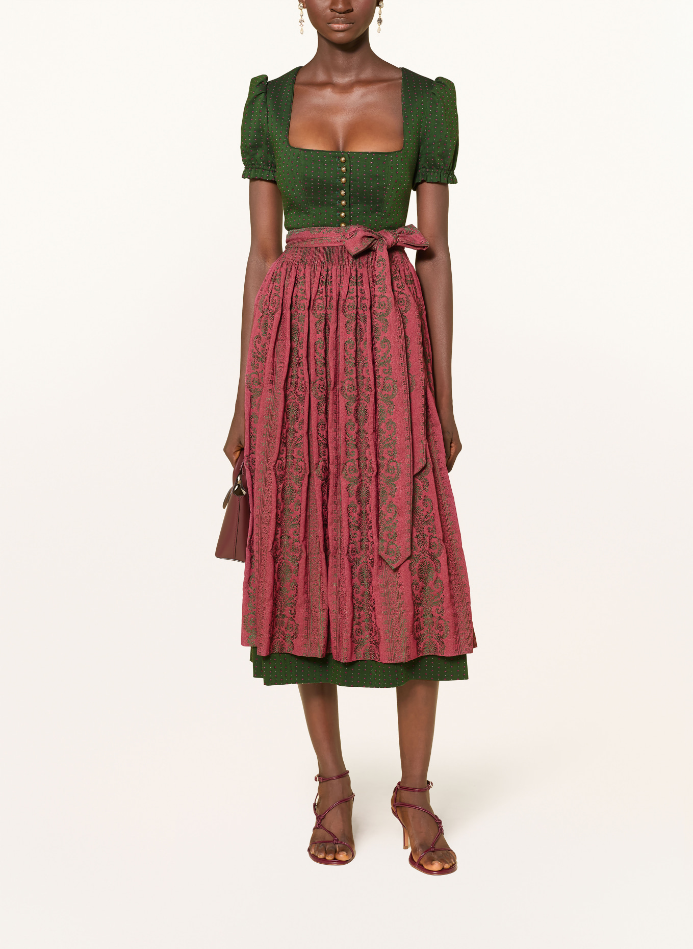 Gottseidank Dirndl ELODIE: GRÜN / FUCHSIA