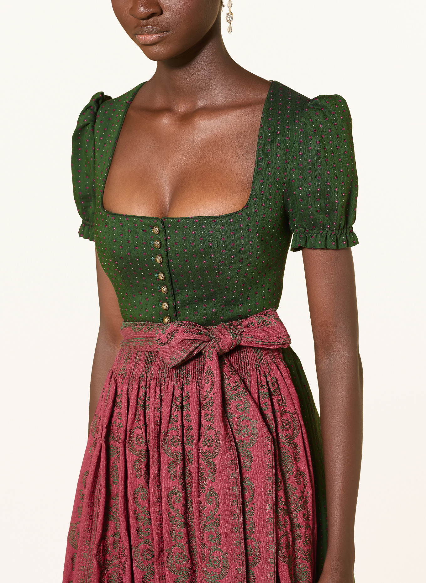 Gottseidank Dirndl ELODIE: GRÜN / FUCHSIA