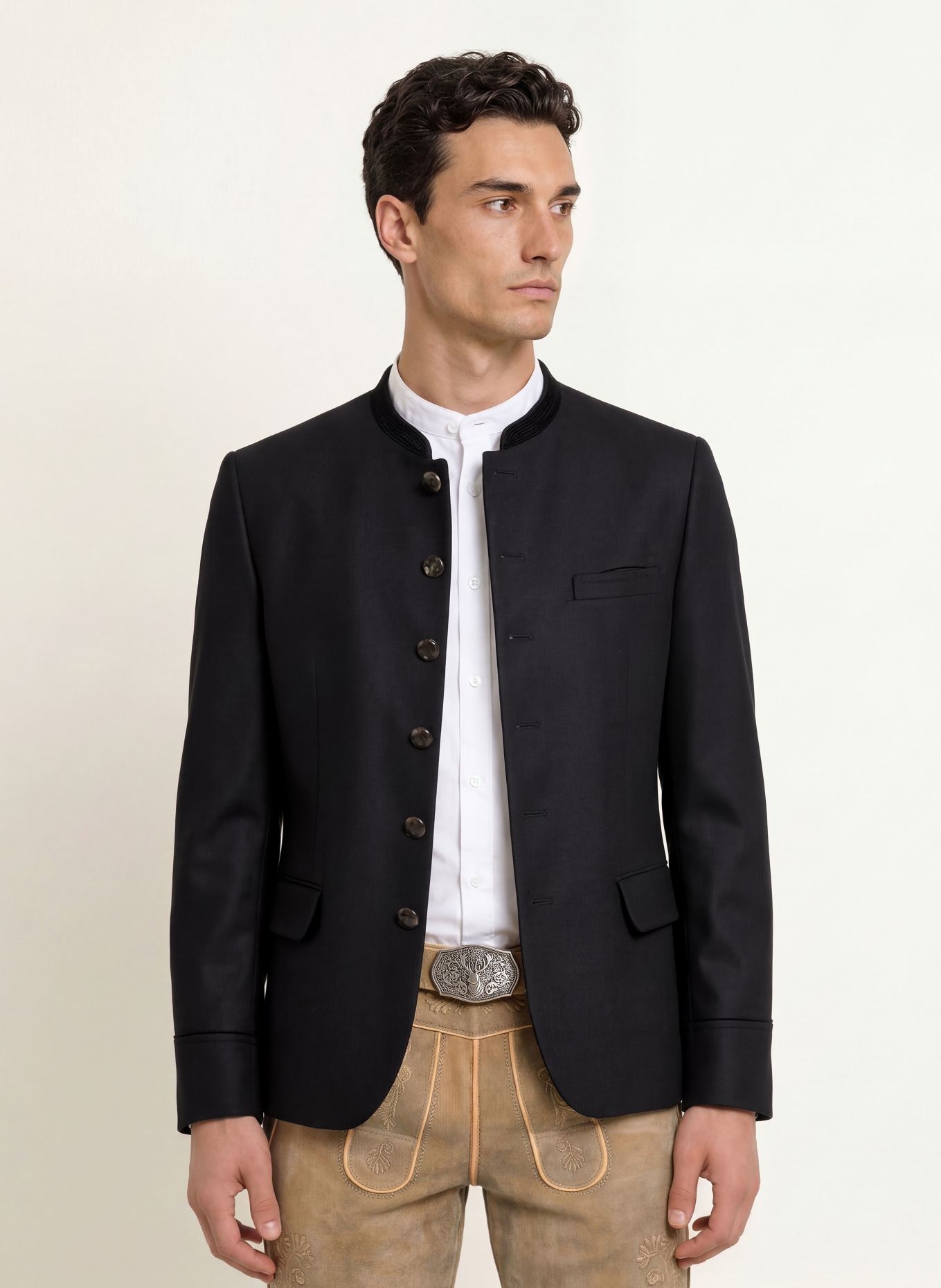 Gottseidank Traditional jacket HELMUT: BLACK