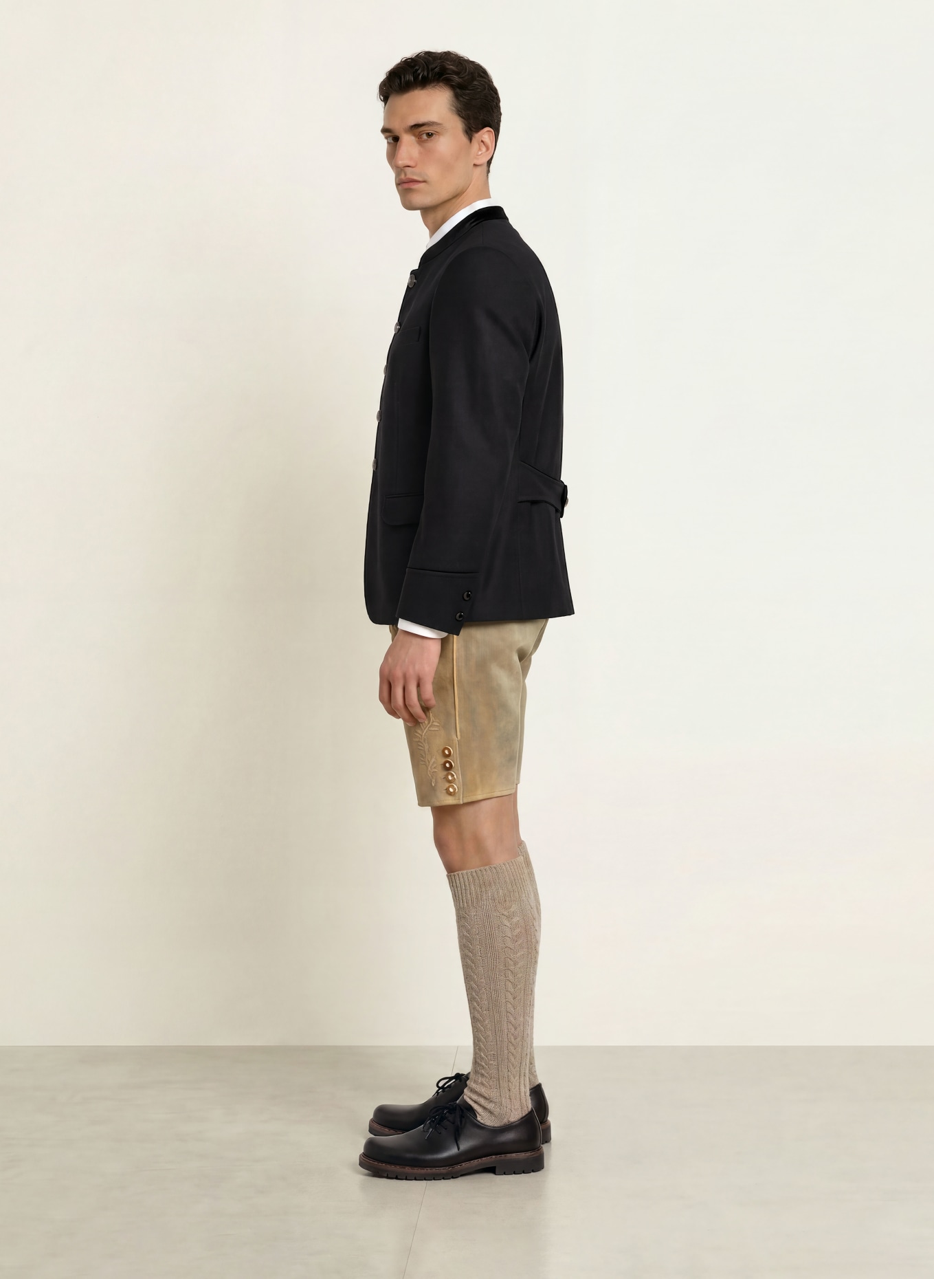 Gottseidank Traditional jacket HELMUT: BLACK