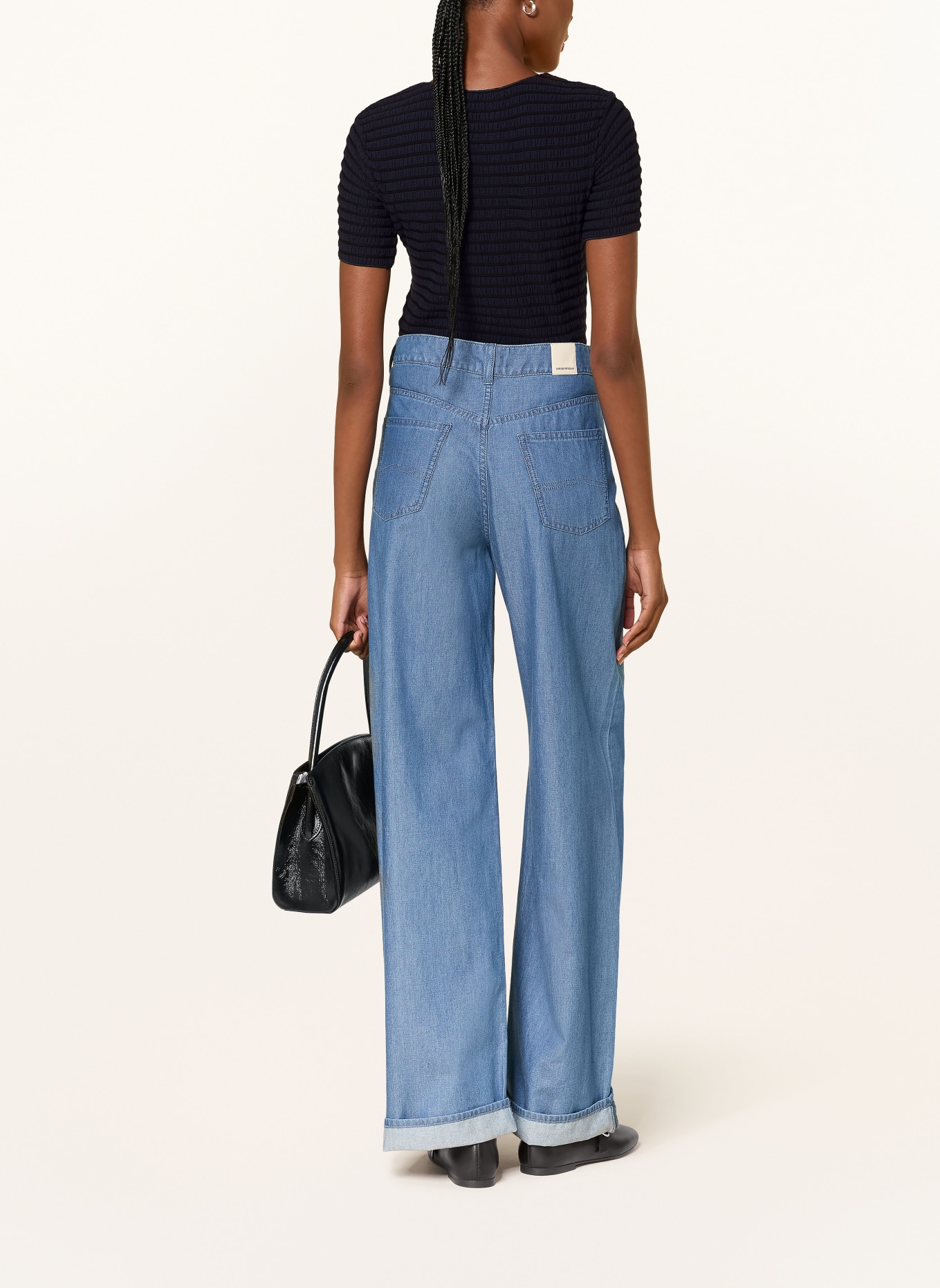 EMPORIO ARMANI Tričko: ČERNÁ