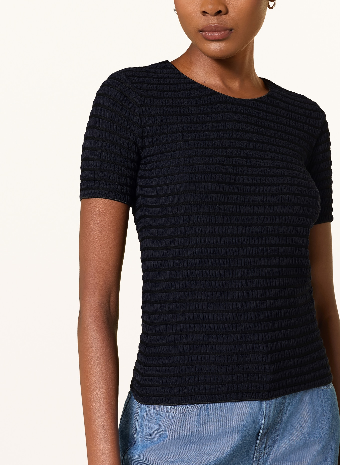 EMPORIO ARMANI Tričko: ČERNÁ
