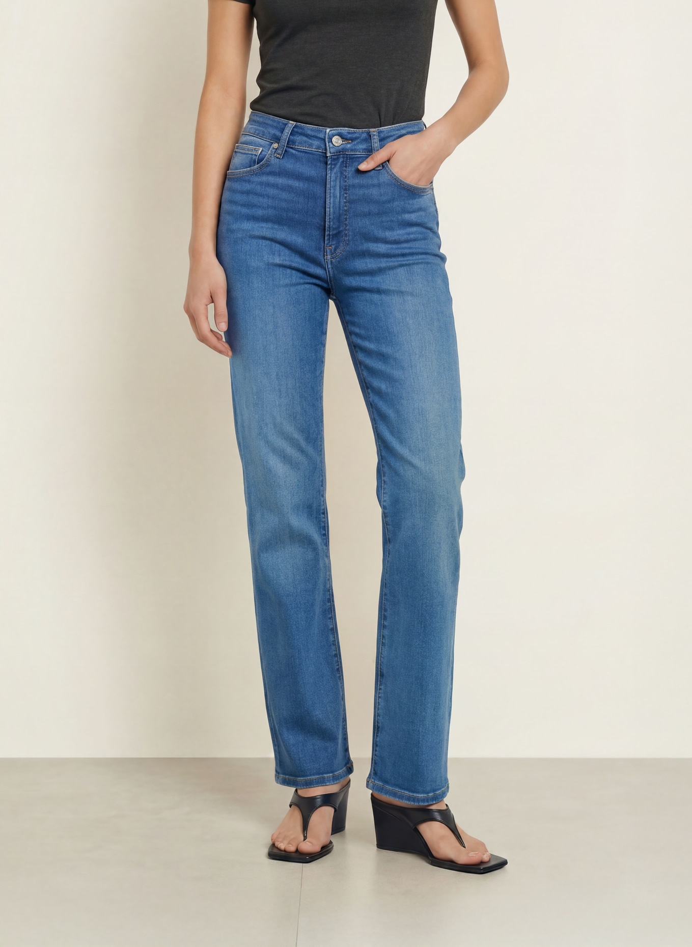 GOOD AMERICAN Straight jeans: 1243 Indigo