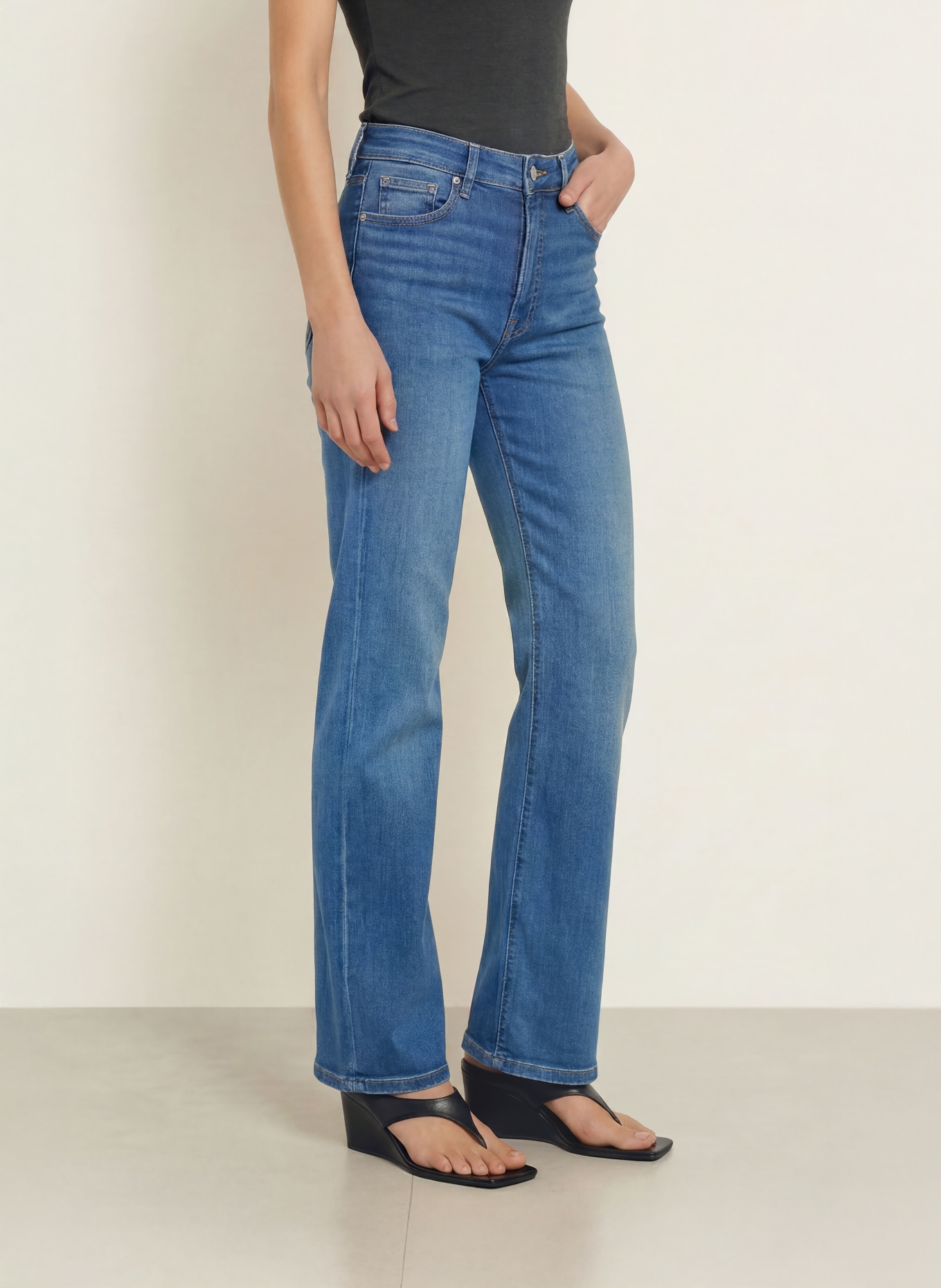 GOOD AMERICAN Straight jeans: 1243 Indigo