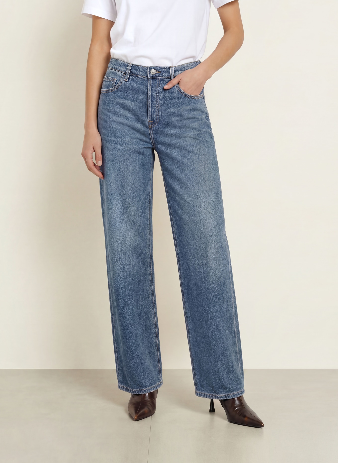 GOOD AMERICAN Jean wide leg: 1237 Indigo