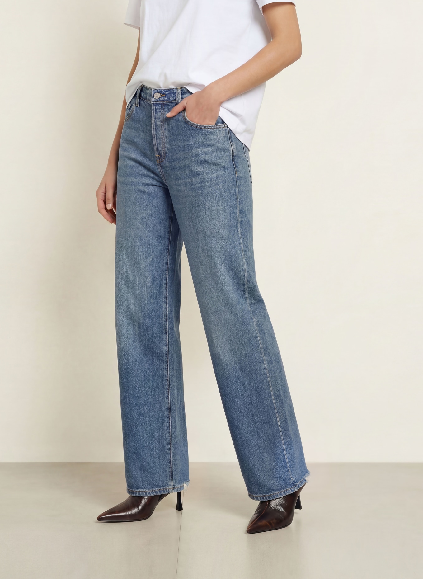 GOOD AMERICAN Jean wide leg: 1237 Indigo