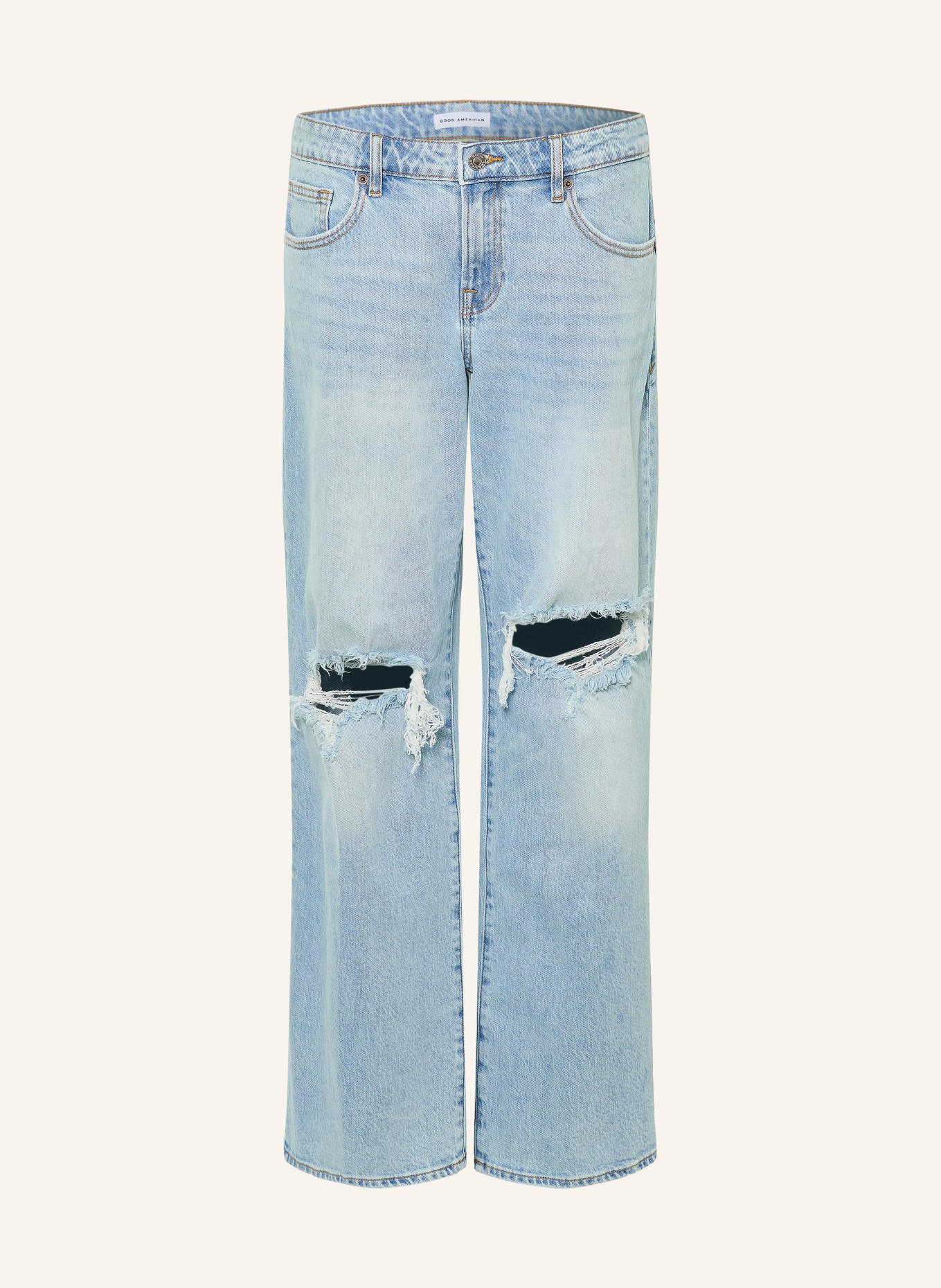 GOOD AMERICAN Distressed jeans: 1249 Indigo