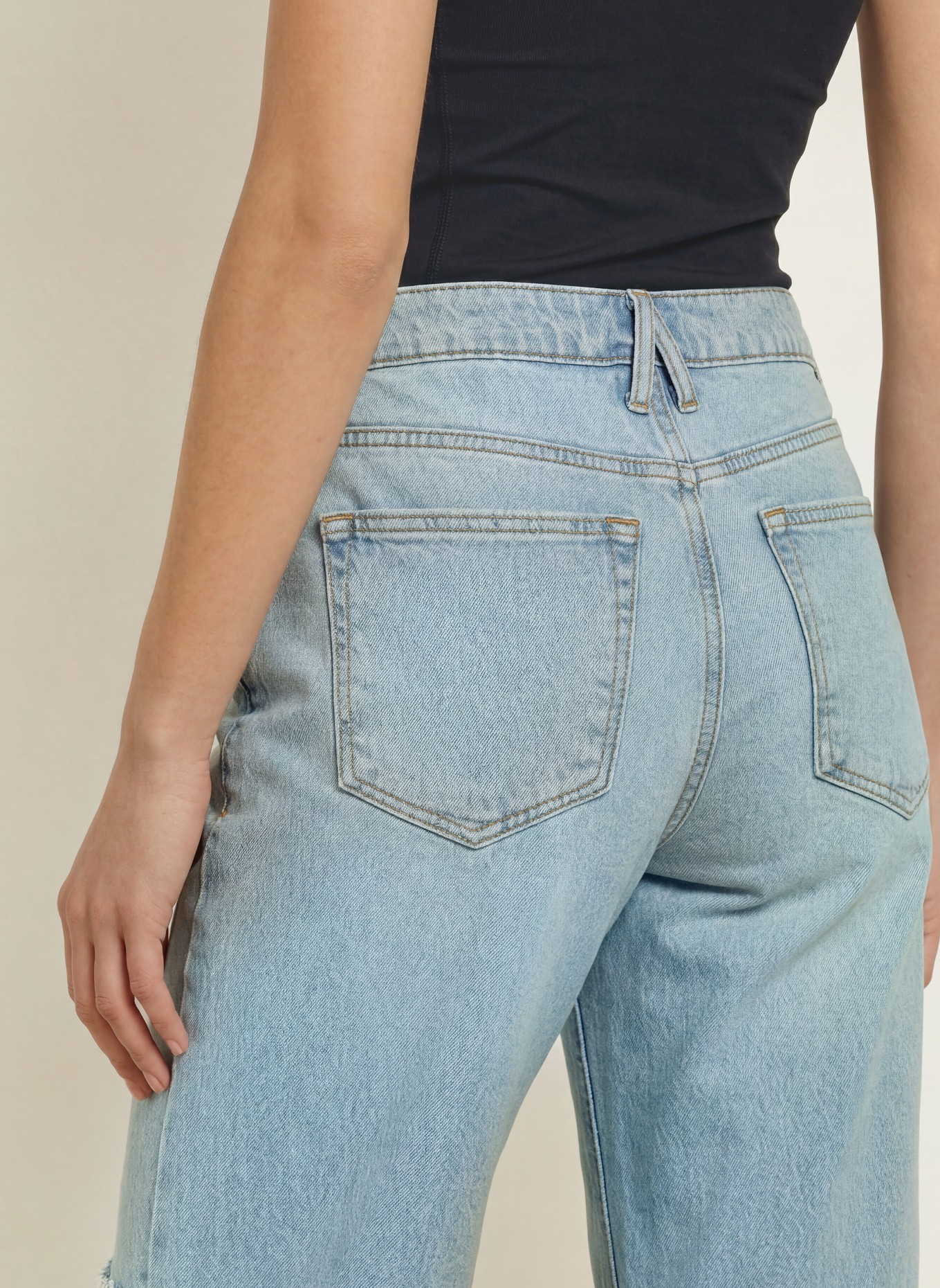 GOOD AMERICAN Distressed jeans: 1249 Indigo