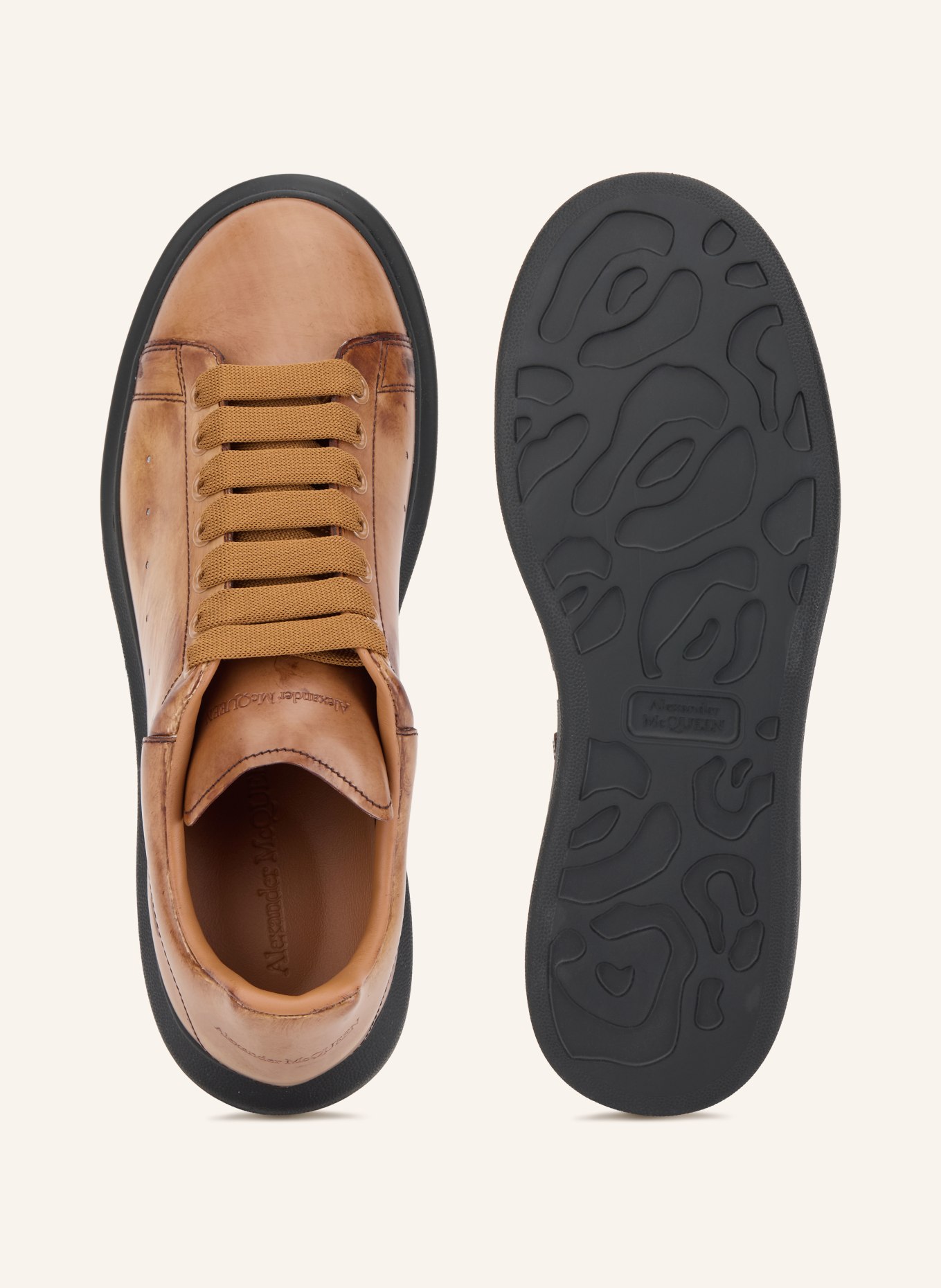 McQUEEN Sneakers: COGNAC / BROWN