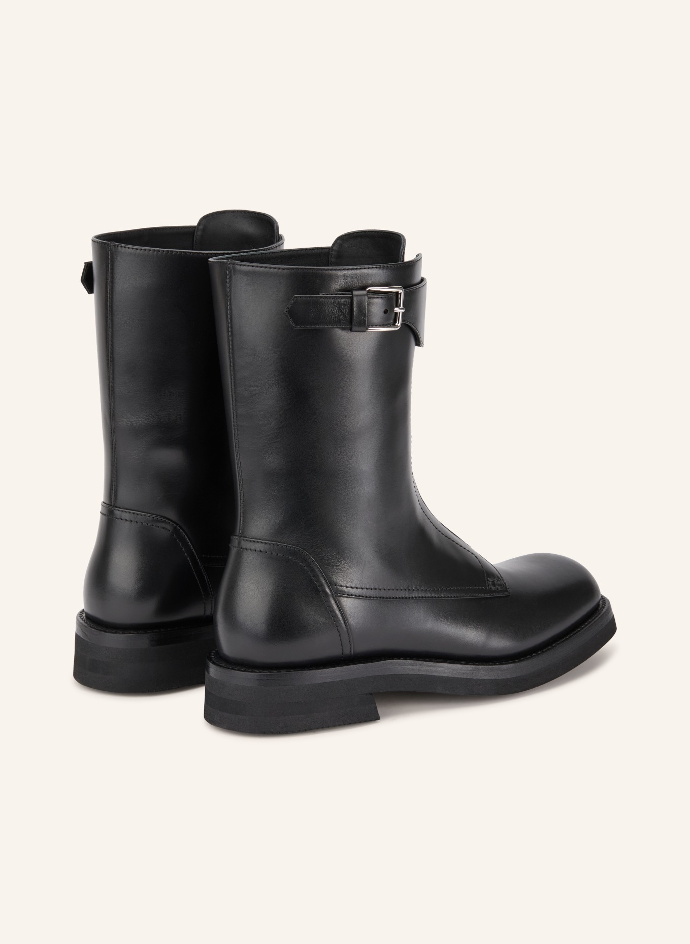 McQUEEN Boots: SCHWARZ