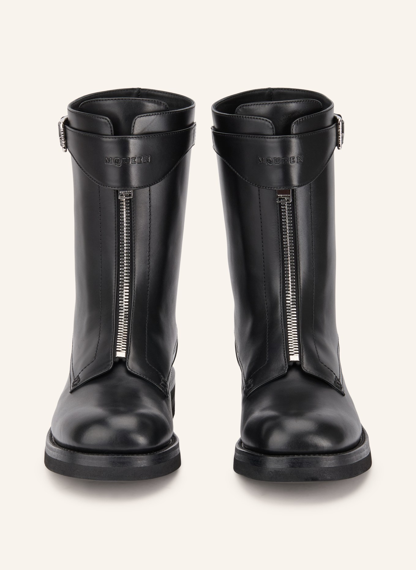 McQUEEN Boots: SCHWARZ