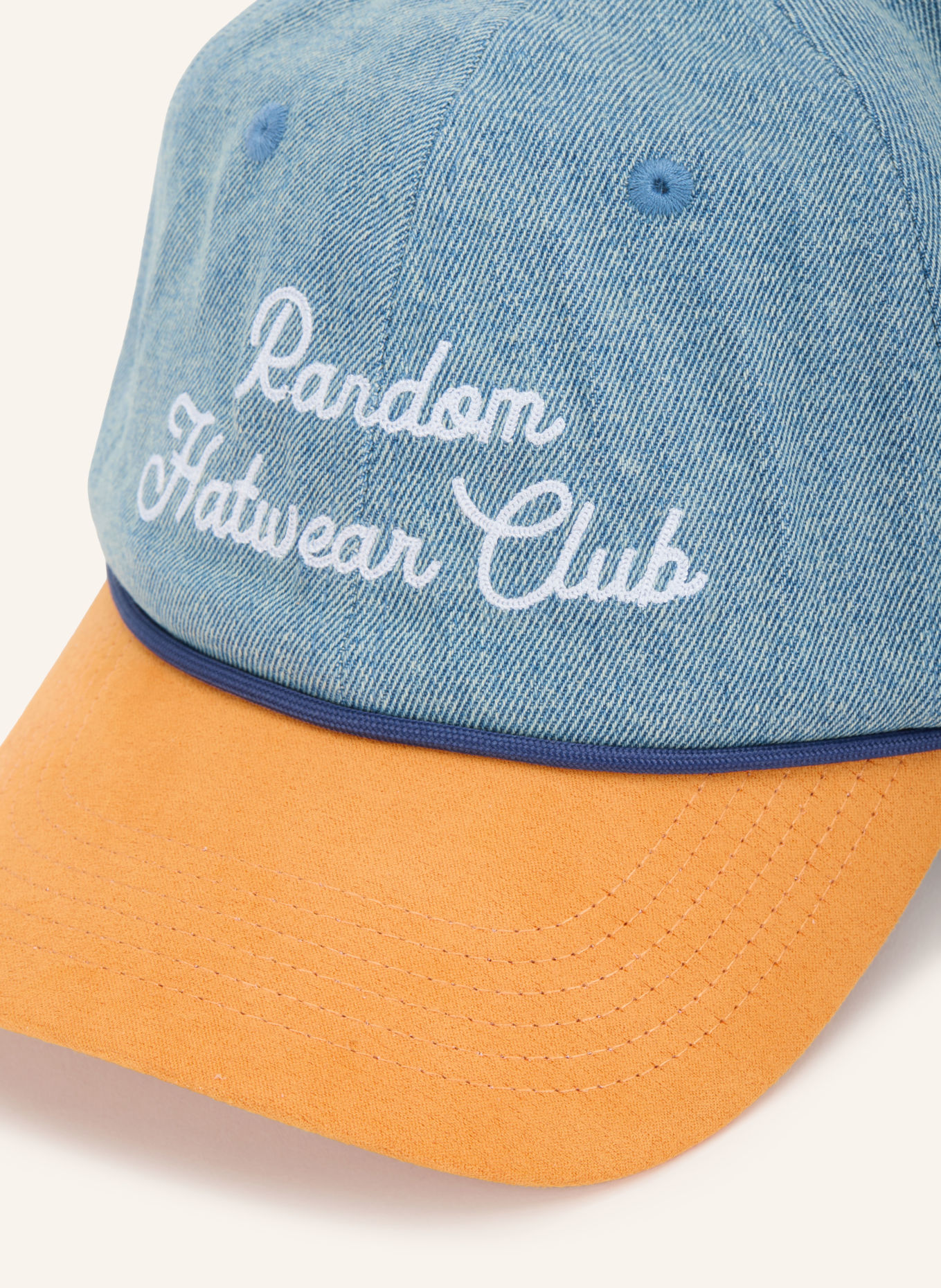 Hatline LAB Cap SOCIETY: HELLBLAU / ORANGE