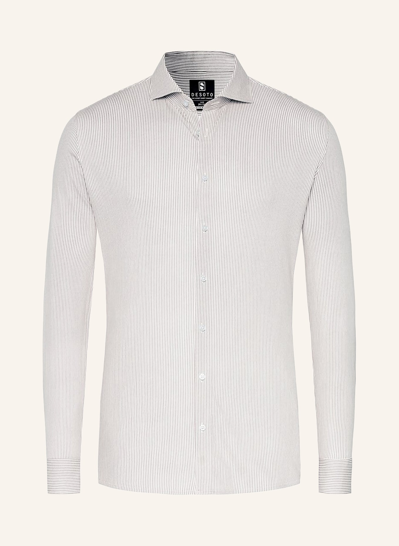 DESOTO Slim-Fit Jersey Shirt: CREAM / TAUPE