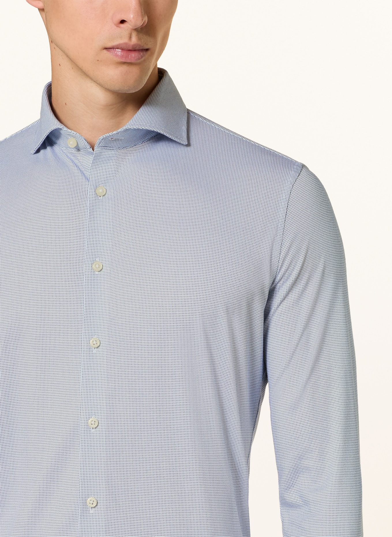 DESOTO Slim-Fit Jersey Shirt: BLUE GRAY