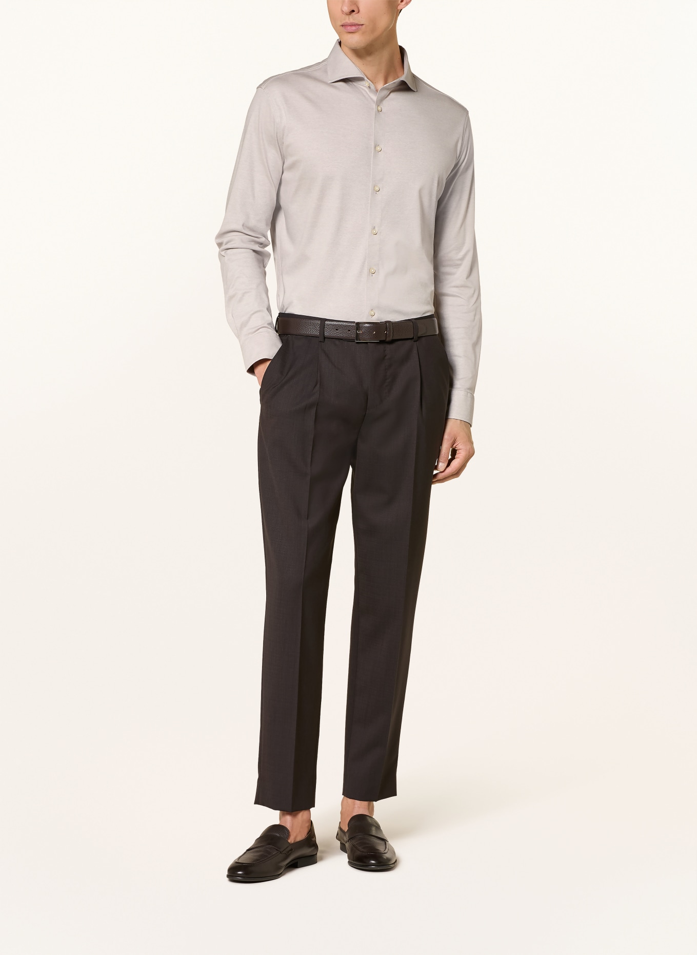 DESOTO Slim-Fit Shirt: LIGHT GRAY